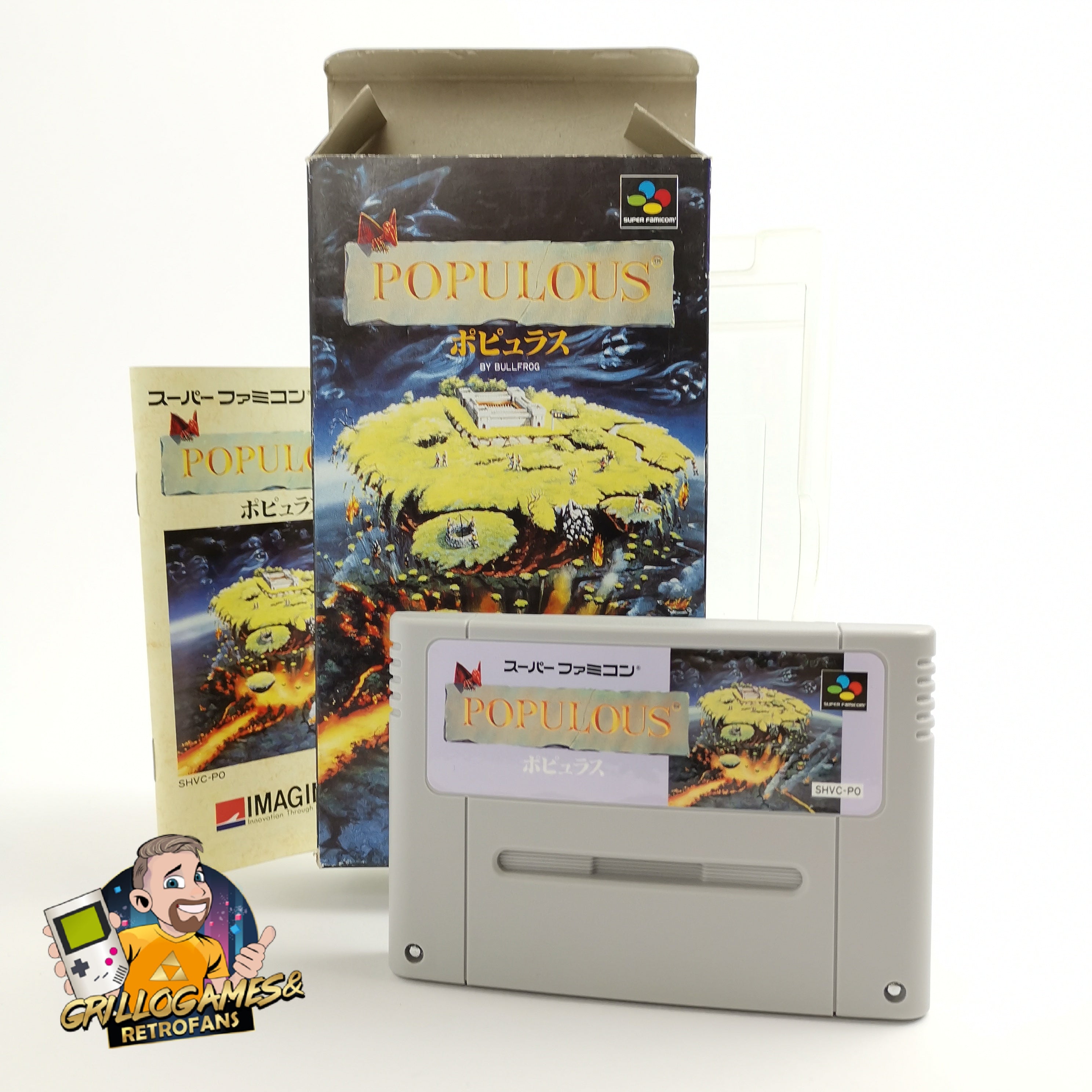 Super Famicom Spiel – Populous (NTSC-J OVP)