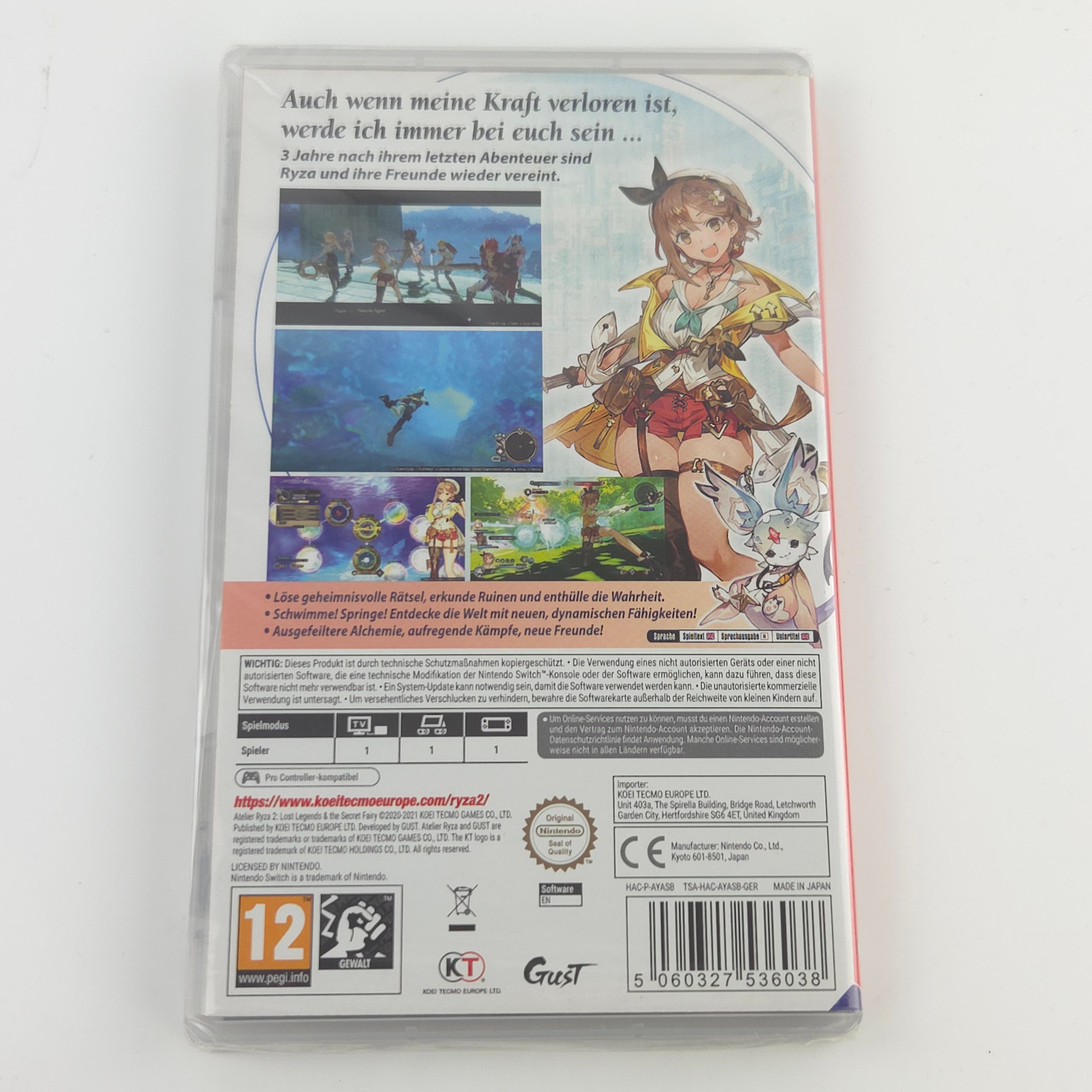 Nintendo Switch Spiel – Atelier Ryza 2 Lost Legends Neu OVP