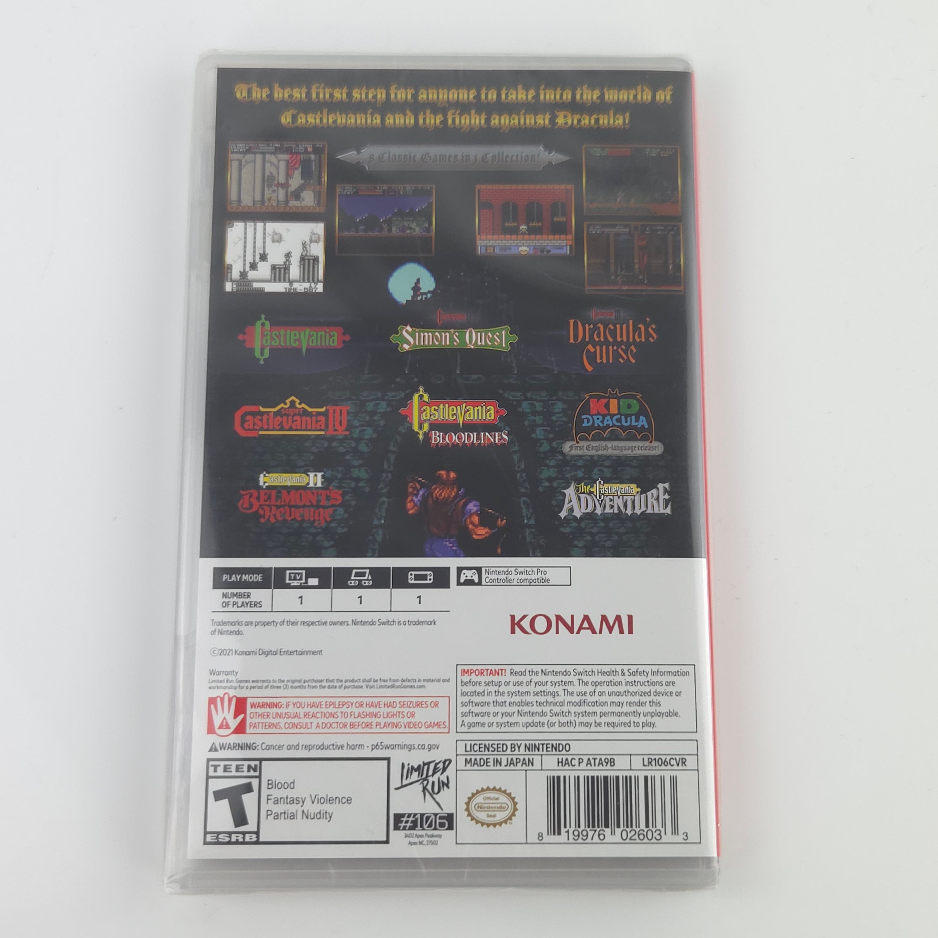 Nintendo Switch Spiel – Castlevania Anniversary Collection Neu