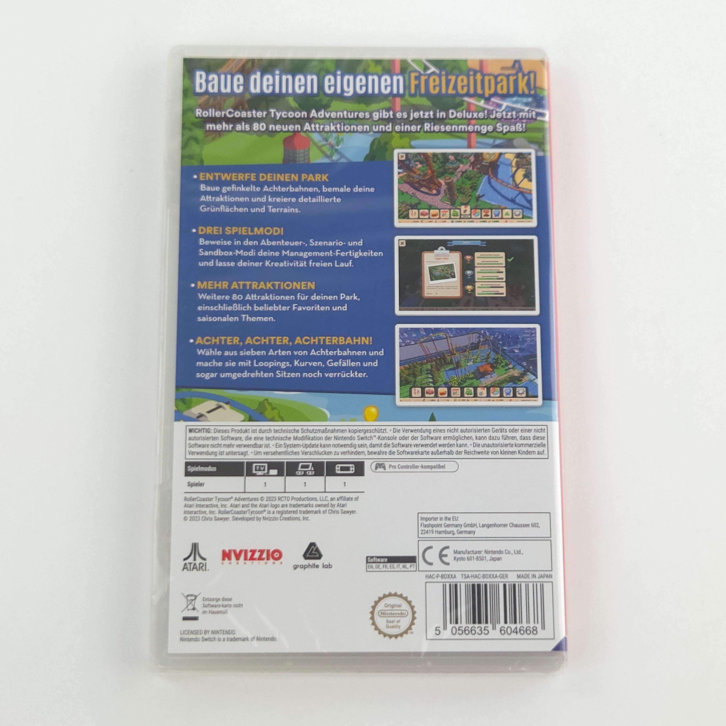 Nintendo Switch Spiel RollerCoaster Tycoon Deluxe Neu