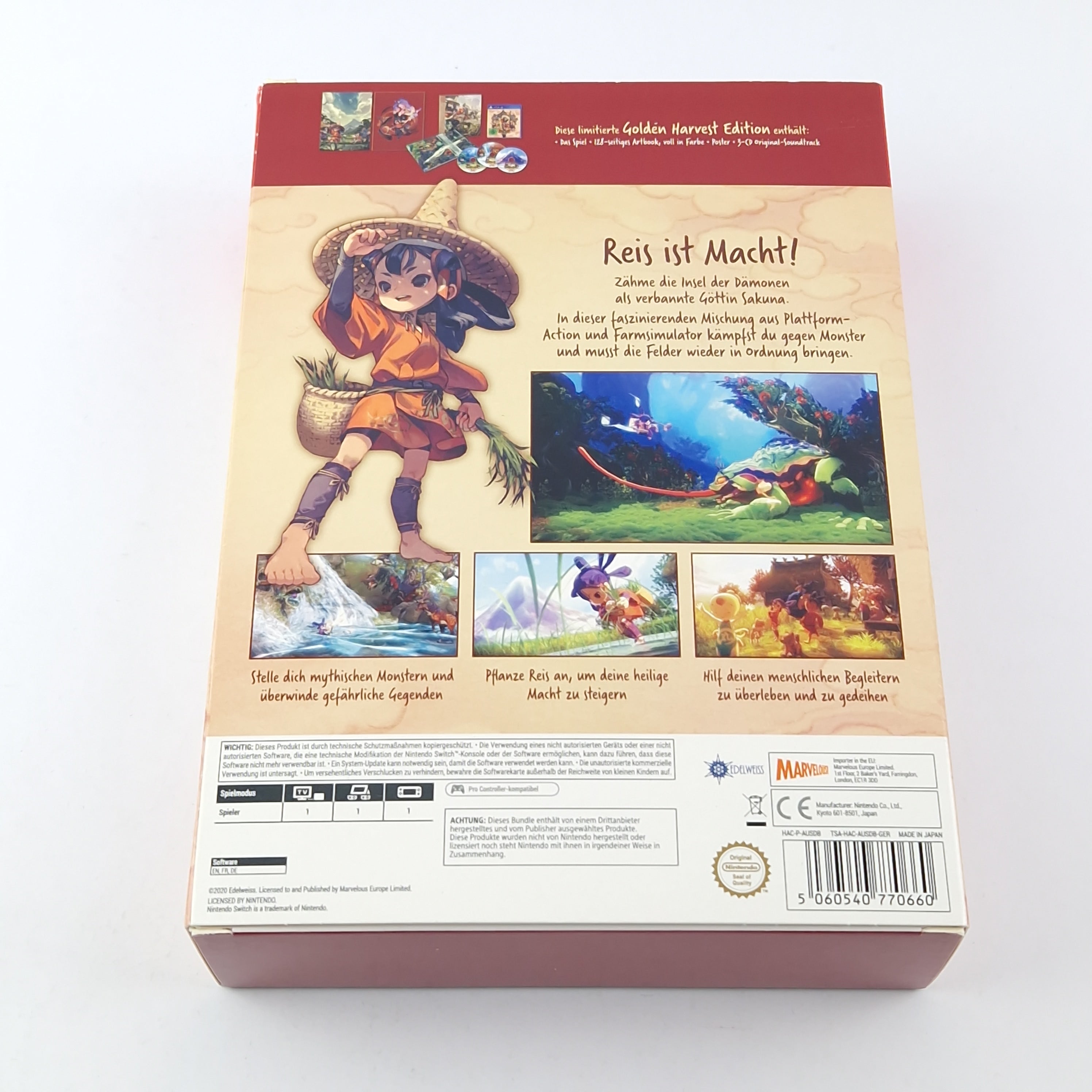 Nintendo Switch Spiel: Sakuna of Rice and Ruin Golden Harvest Edition - OVP PAL