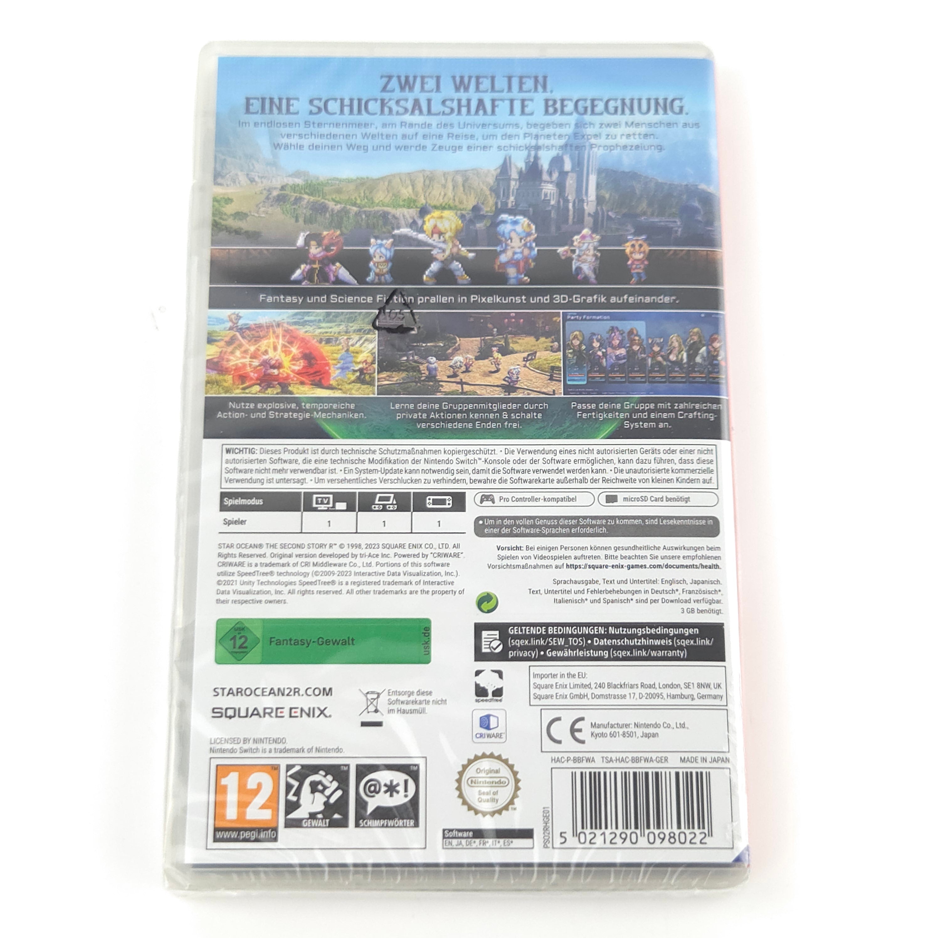 Nintendo Switch Spiel Star Ocean R Neu OVP USK12