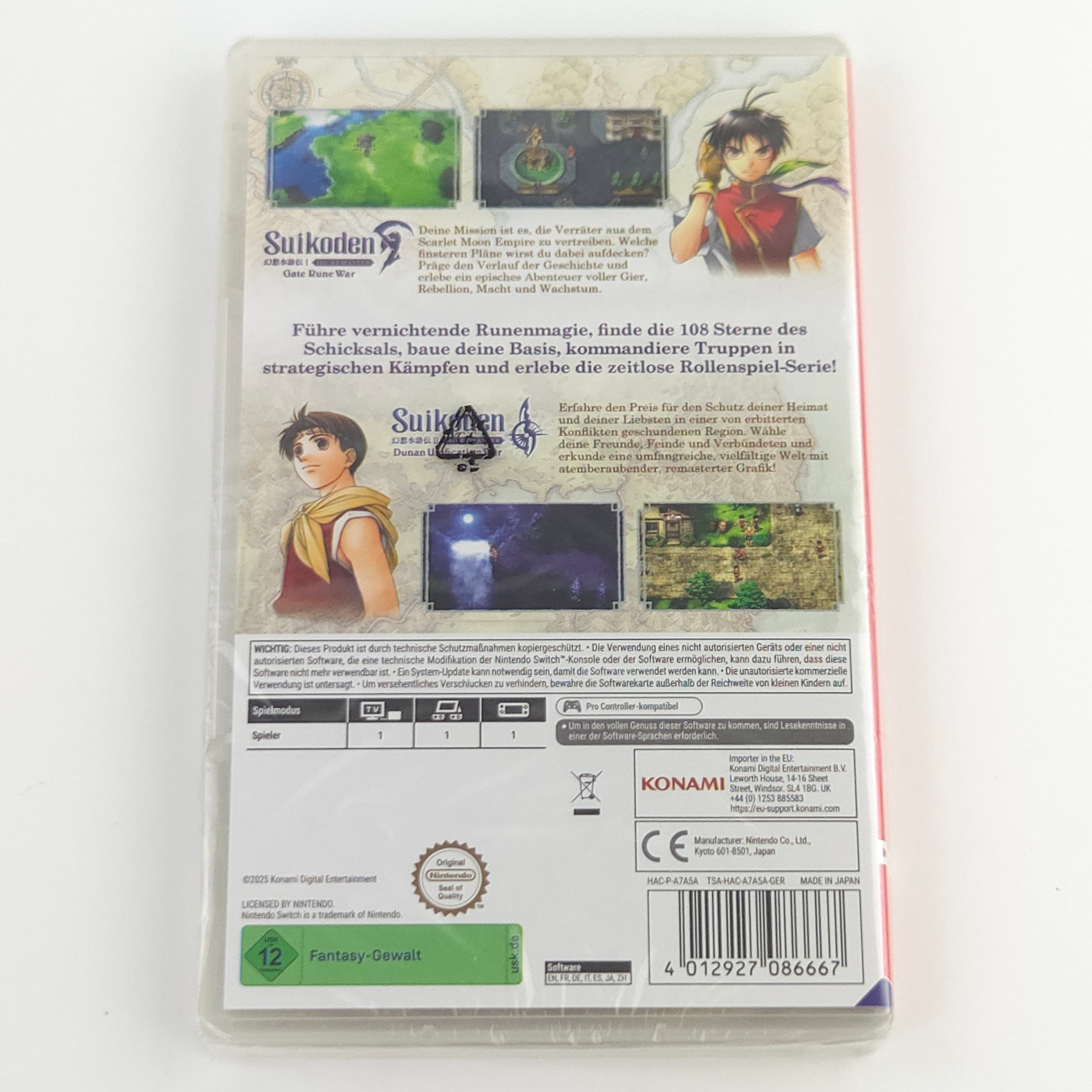 Nintendo Switch Spiel Suikoden I&II HD Remaster NEU
