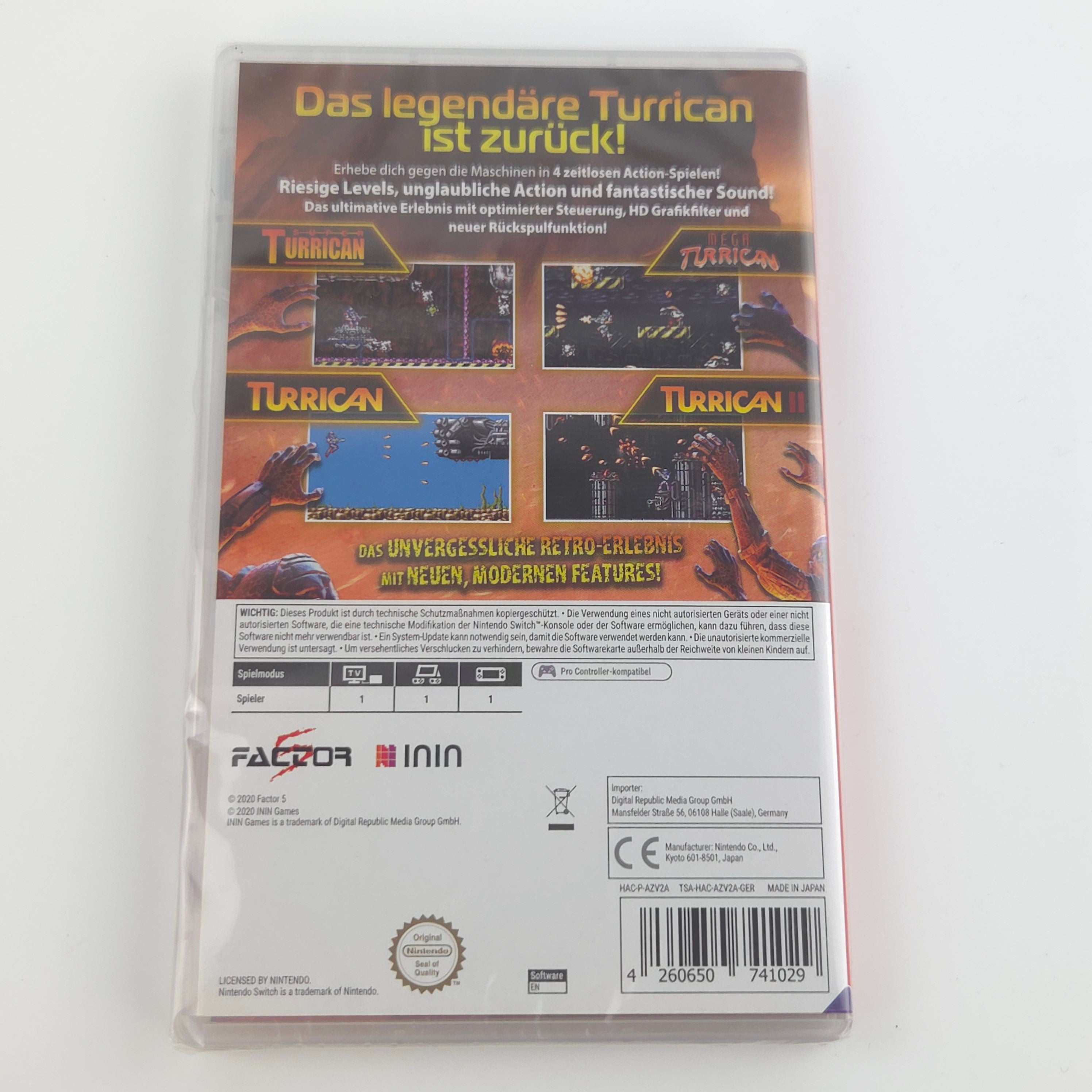 Nintendo Switch Spiel – Turrican Flashback 30th OVP Neu