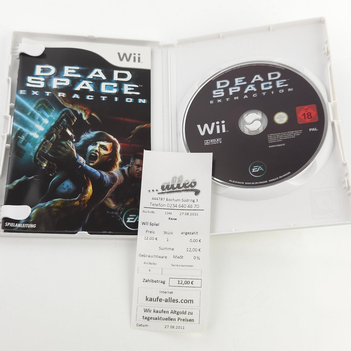 Nintendo Wii Spiel Dead Space Extraction OVP USK18