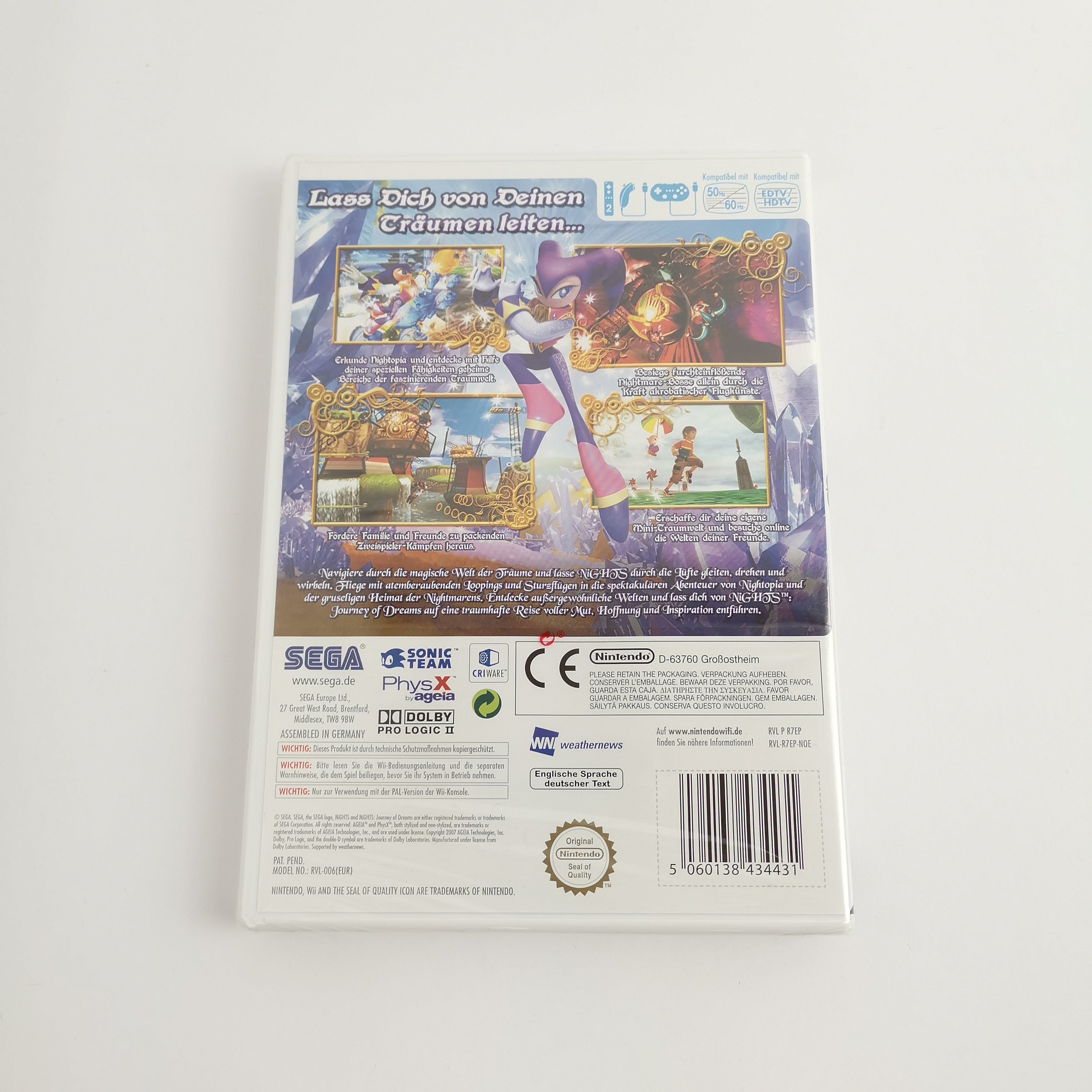 Nintendo Wii Spiel – Nights Journey of Dreams Neu OVP PAL