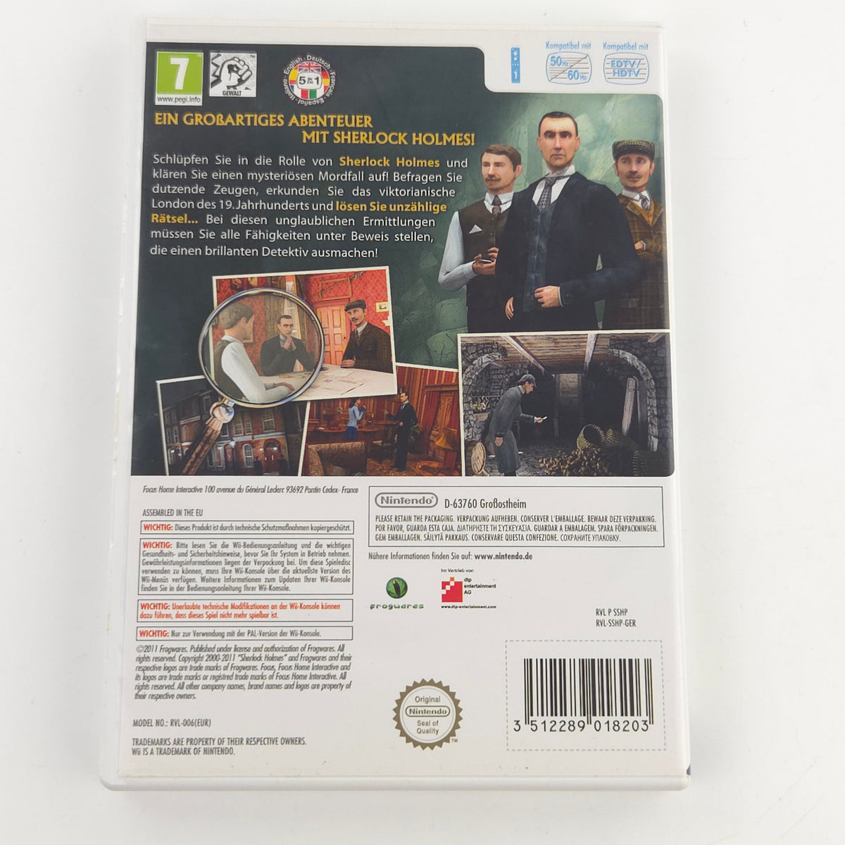Nintendo Wii Spiel Sherlock Holmes OVP