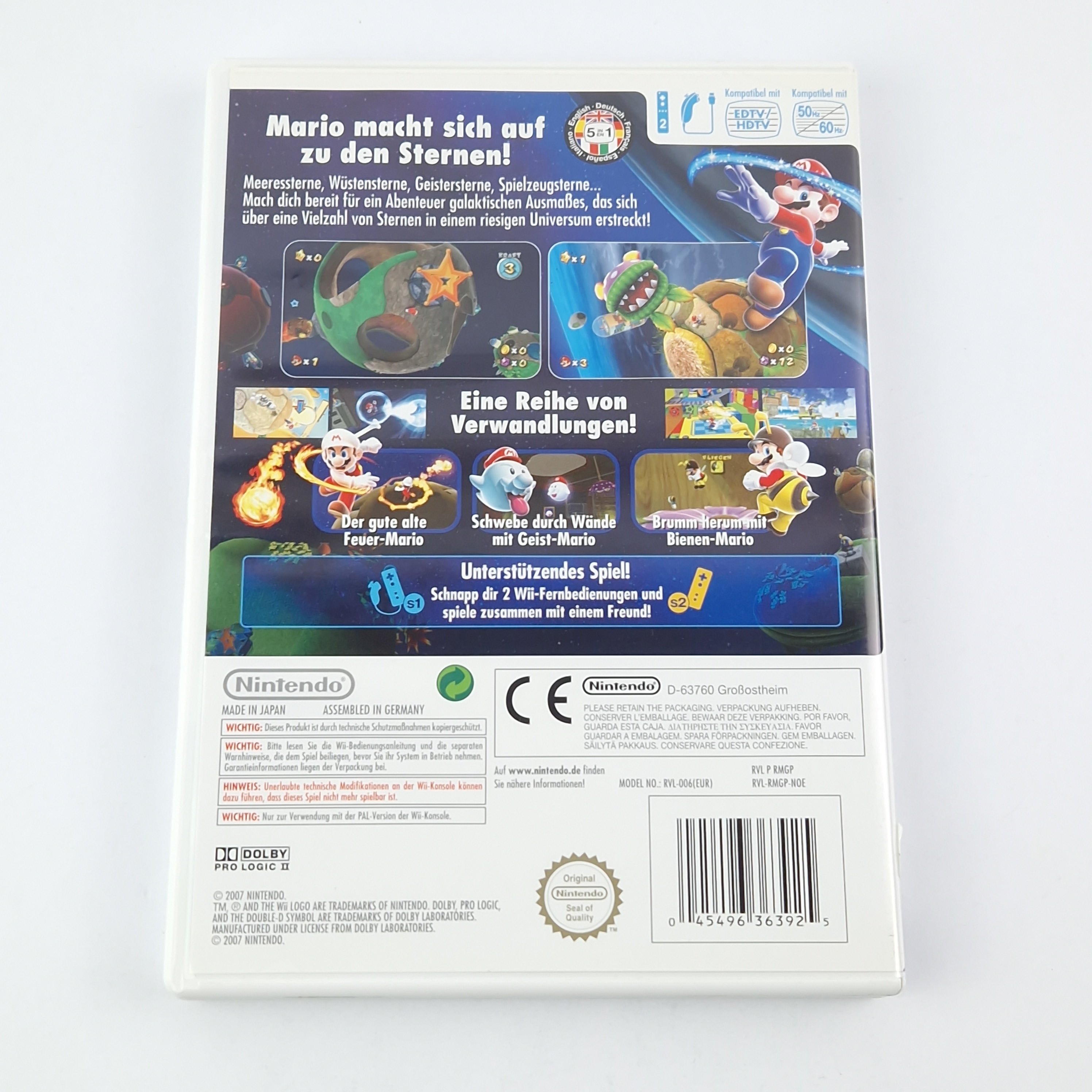 Nintendo Wii Spiel – Super Mario Galaxy (OVP PAL)