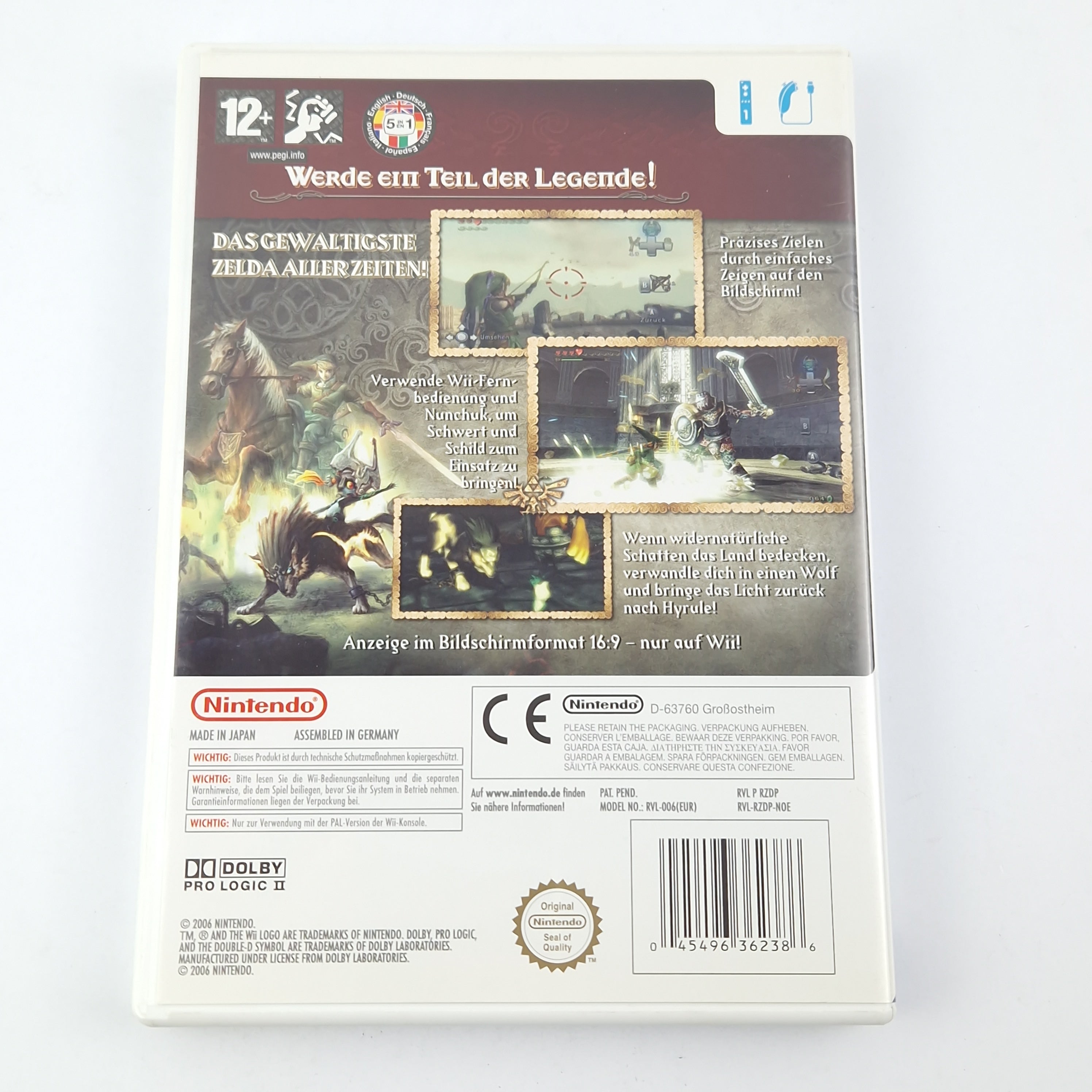 Nintendo Wii Spiel – Zelda Twilight Princess OVP PAL