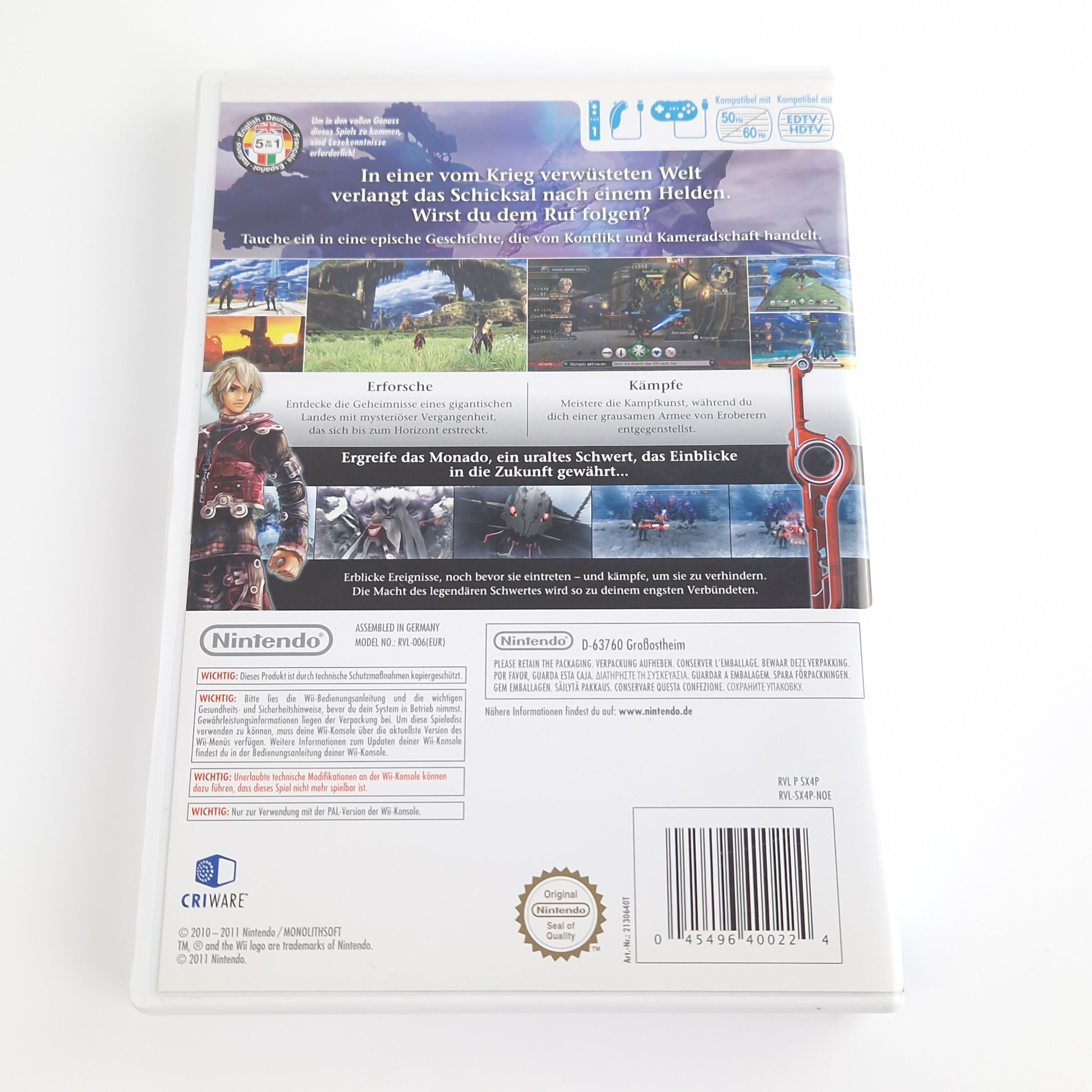 Nintendo Wii Spiel – Xenoblade Chronicles (dt. PAL OVP)