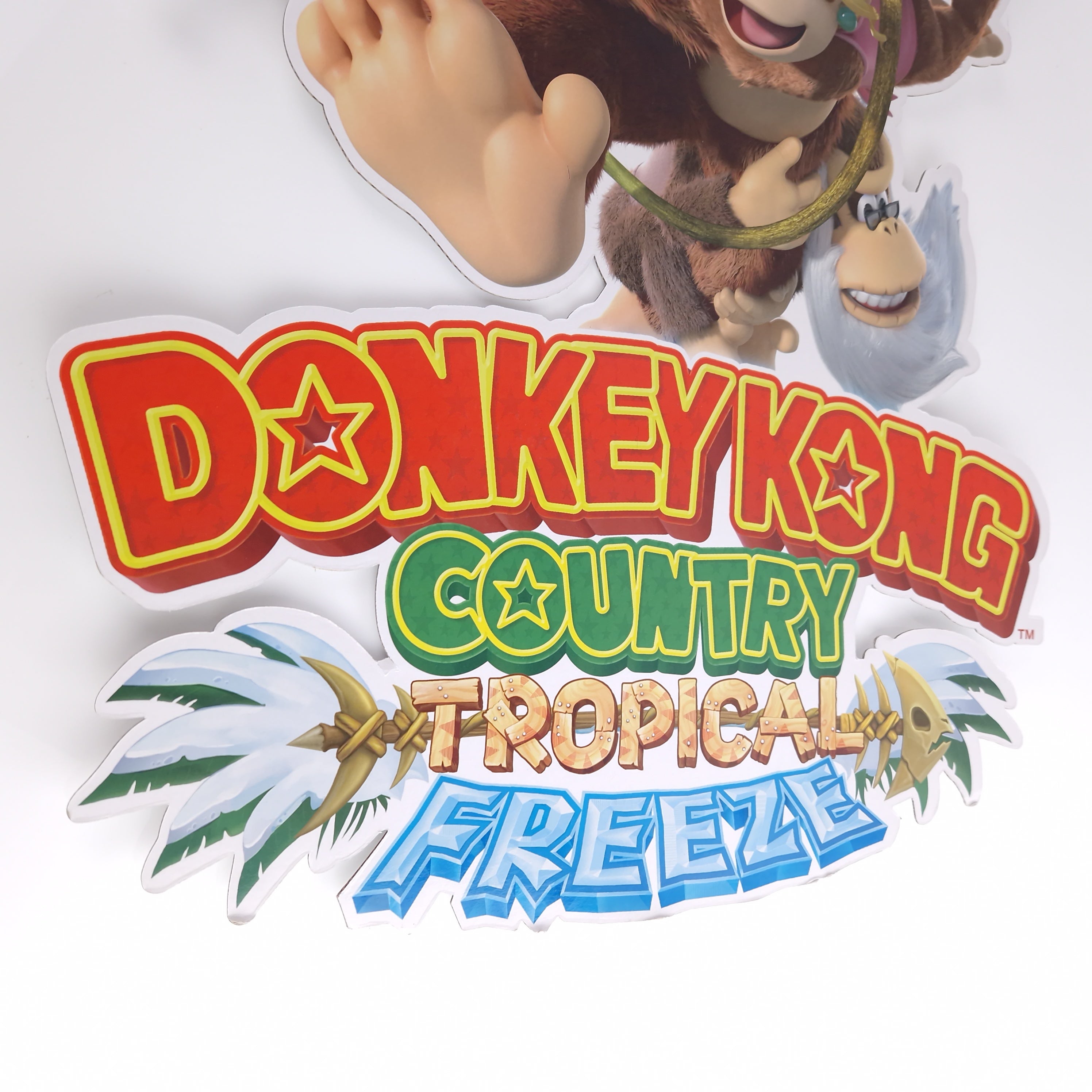 Nintendo Wii U Promo Aufsteller Donkey Kong Country Tropical