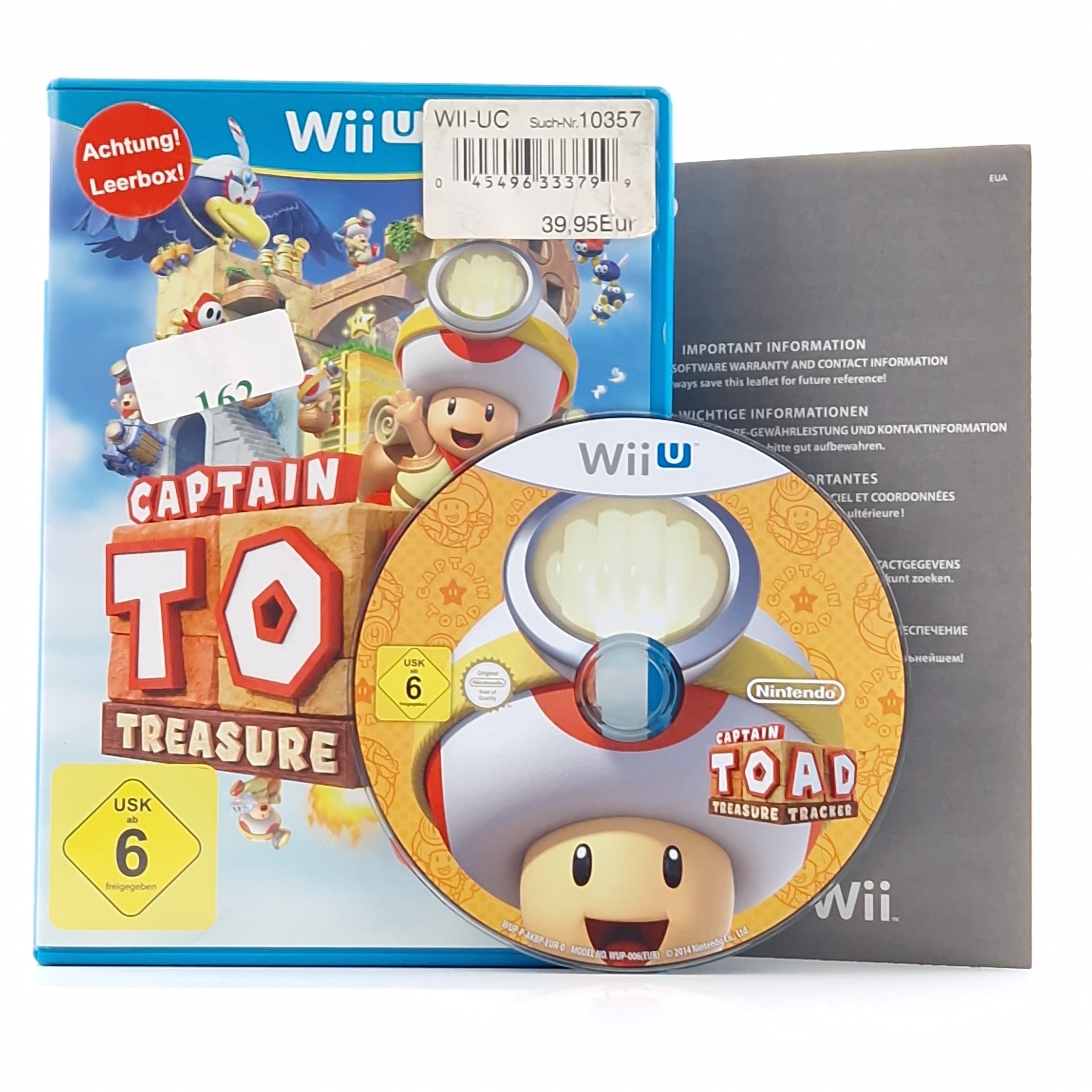 wii aufbewahrung Nintendo Wii U Spiel – Captain Toad Treasure Tracker OVP