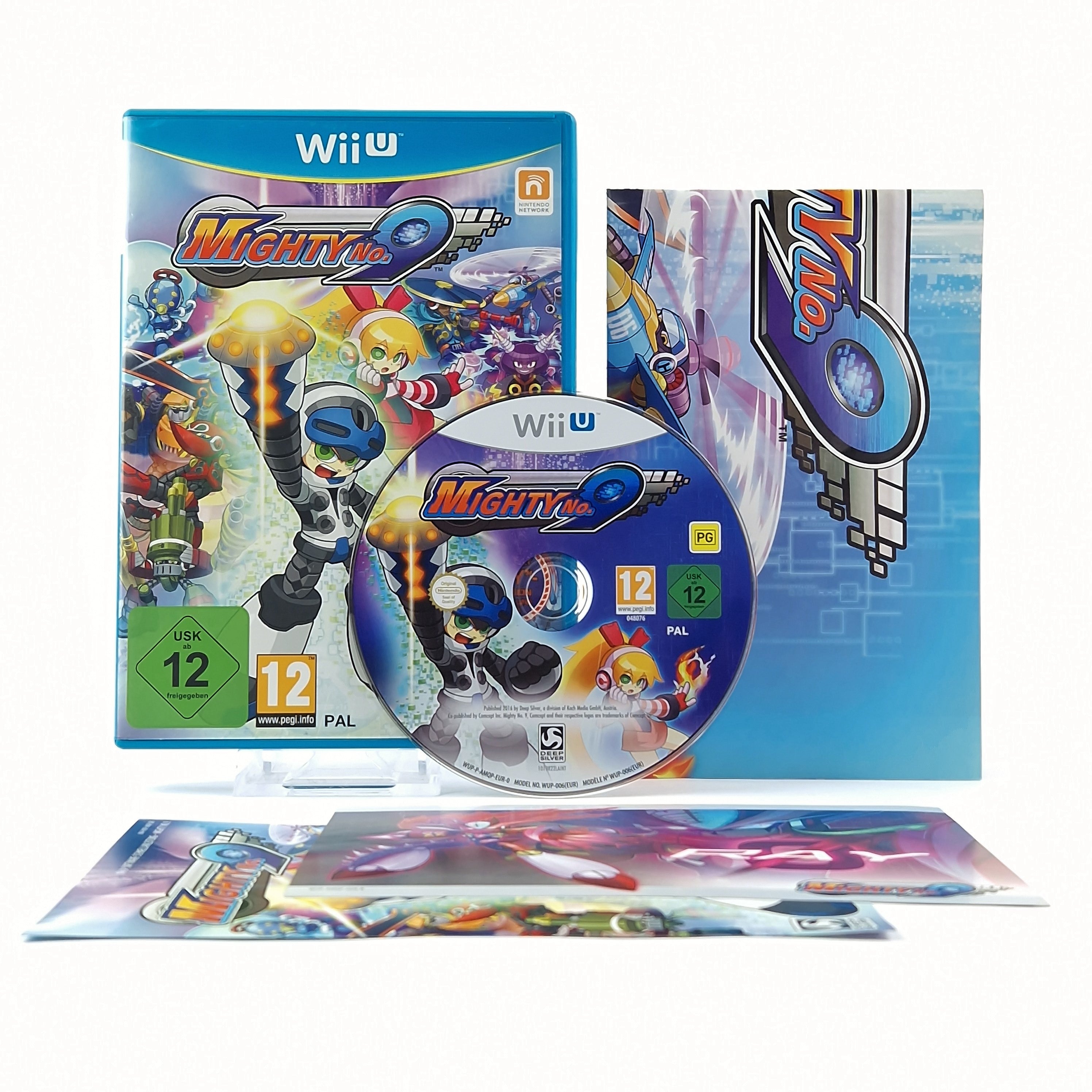 Nintendo Wii U Spiel: Mighty No. 9 - OVP Anleitung CD | PAL Version