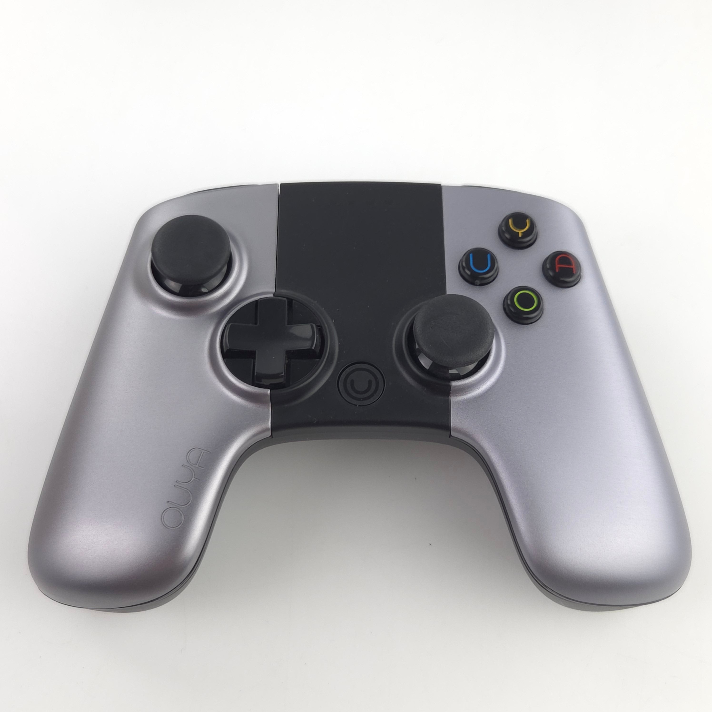 Ouya Konsole mit Controller und Netzteil
