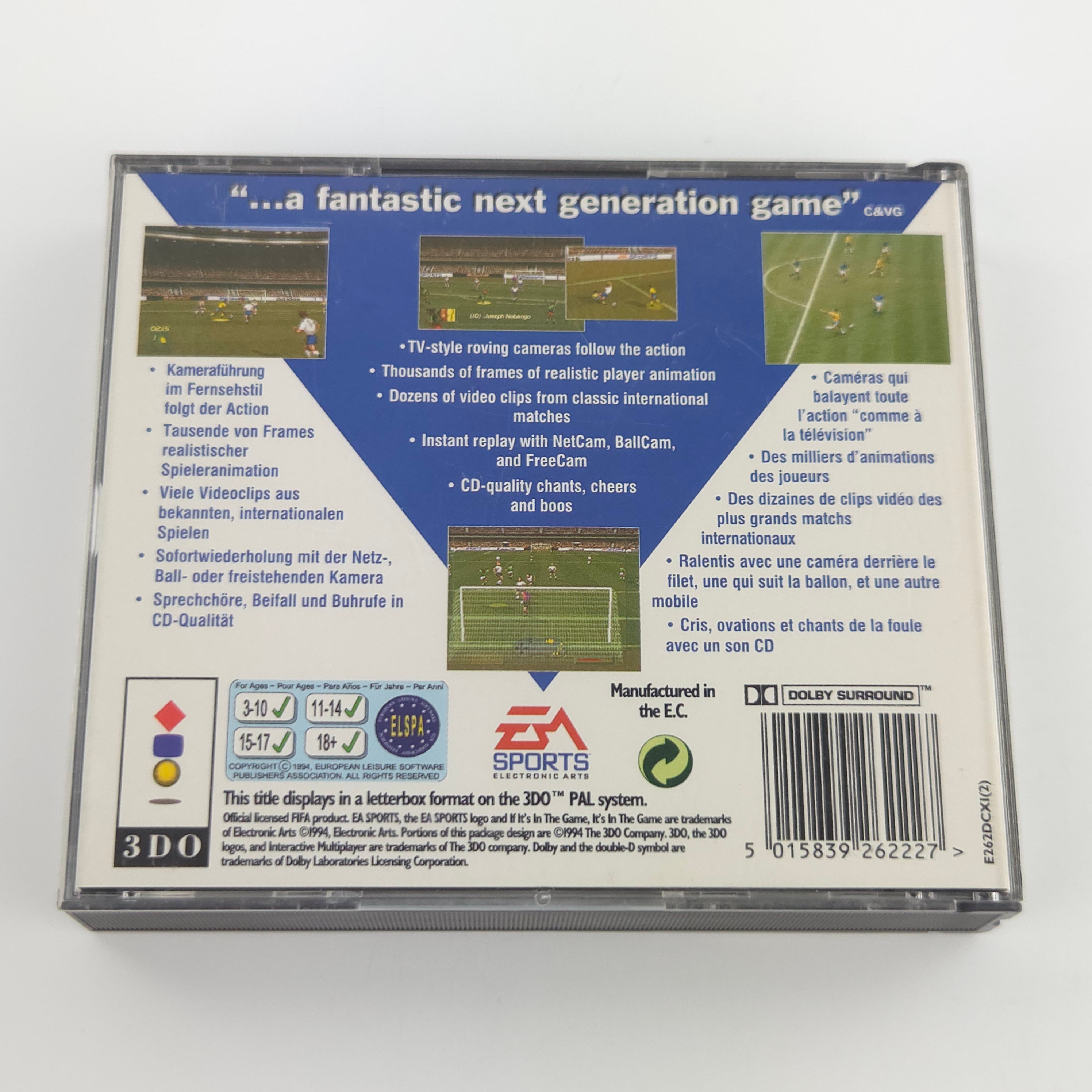Panasonic 3DO Spiel FIFA International Soccer OVP PAL