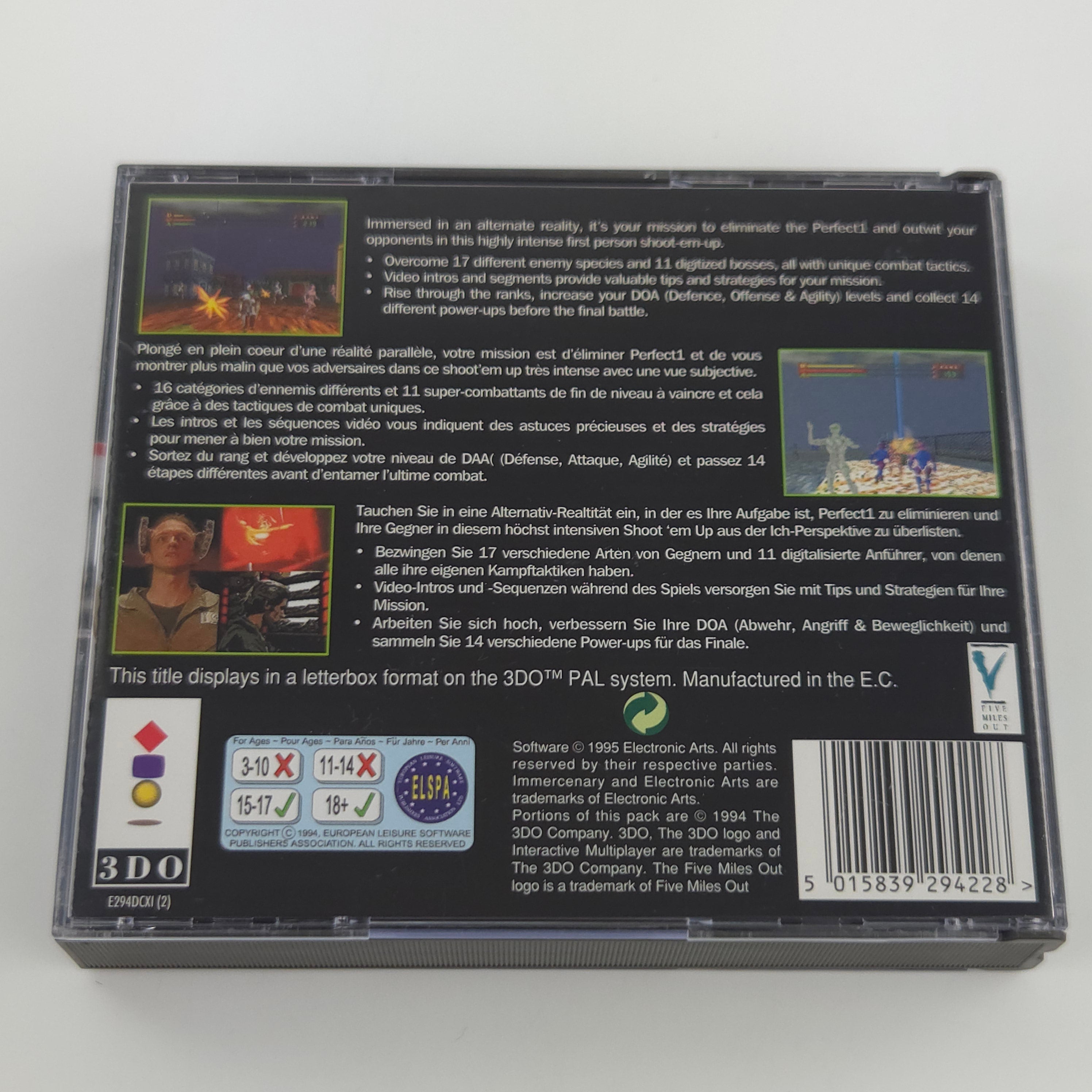 Panasonic 3DO Spiel Immercenary OVP PAL
