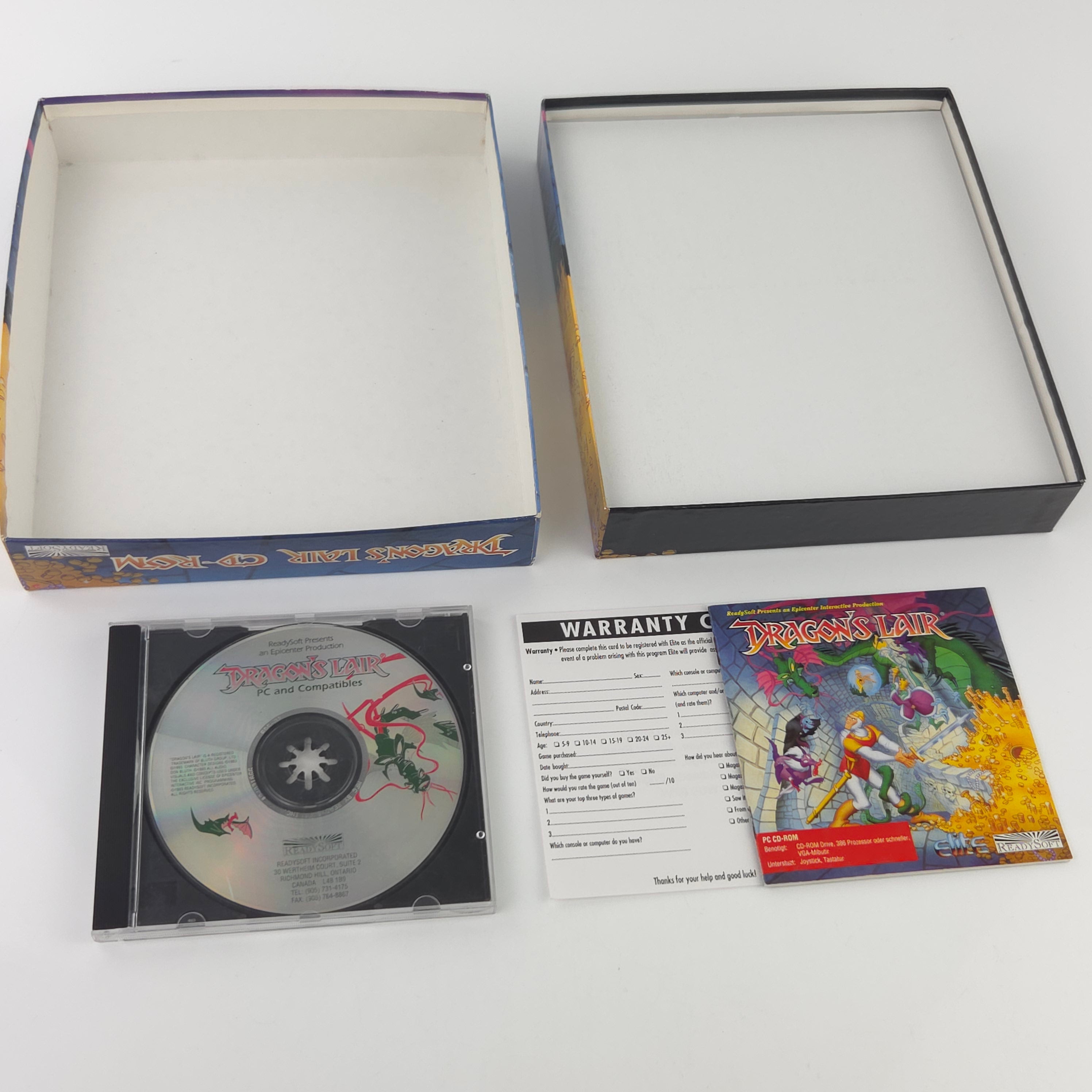 PC CD ROM Spiel Dragons Lair OVP 1993