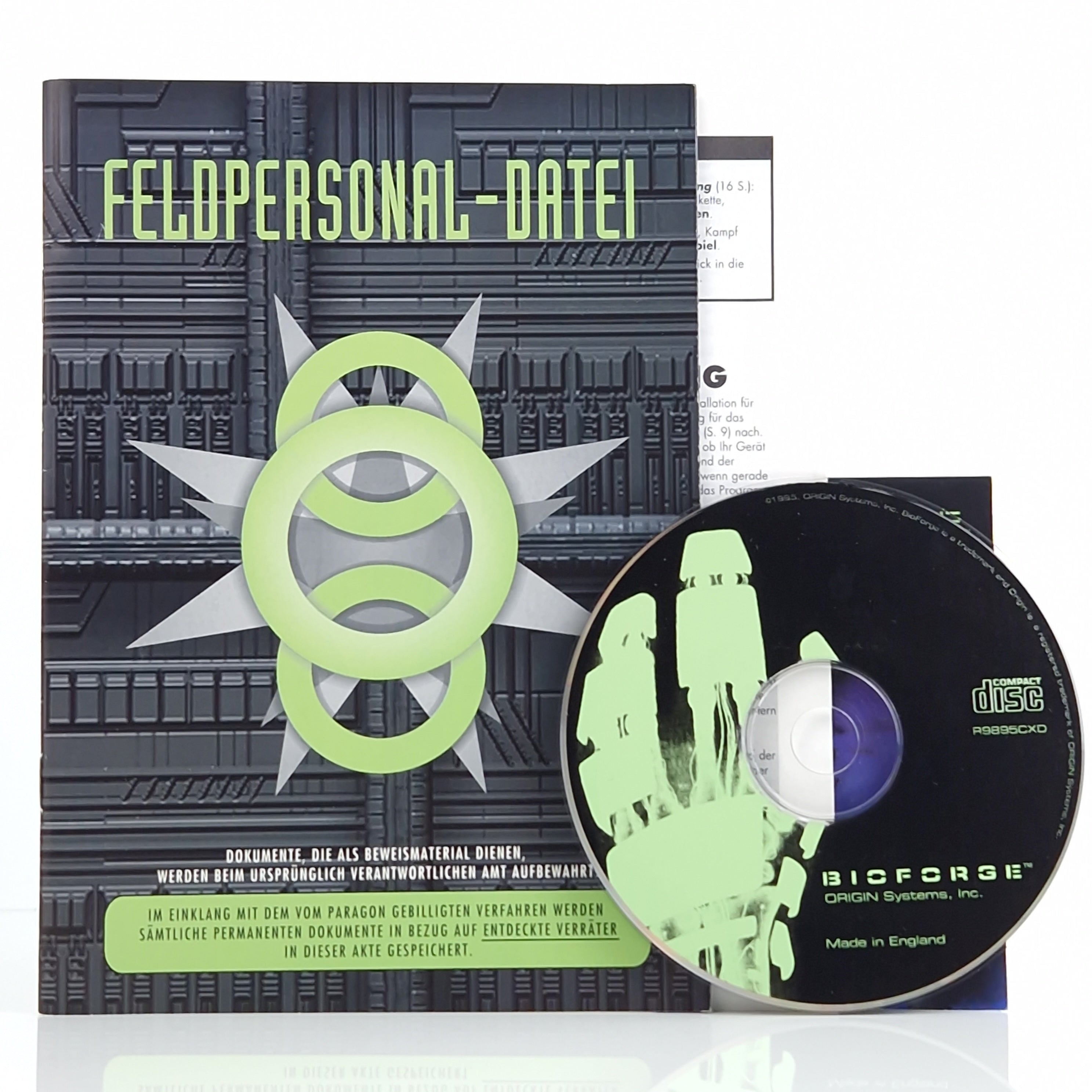 PC Spiel – Bioforge + Anleitungen (CD-ROM OVP PAL)