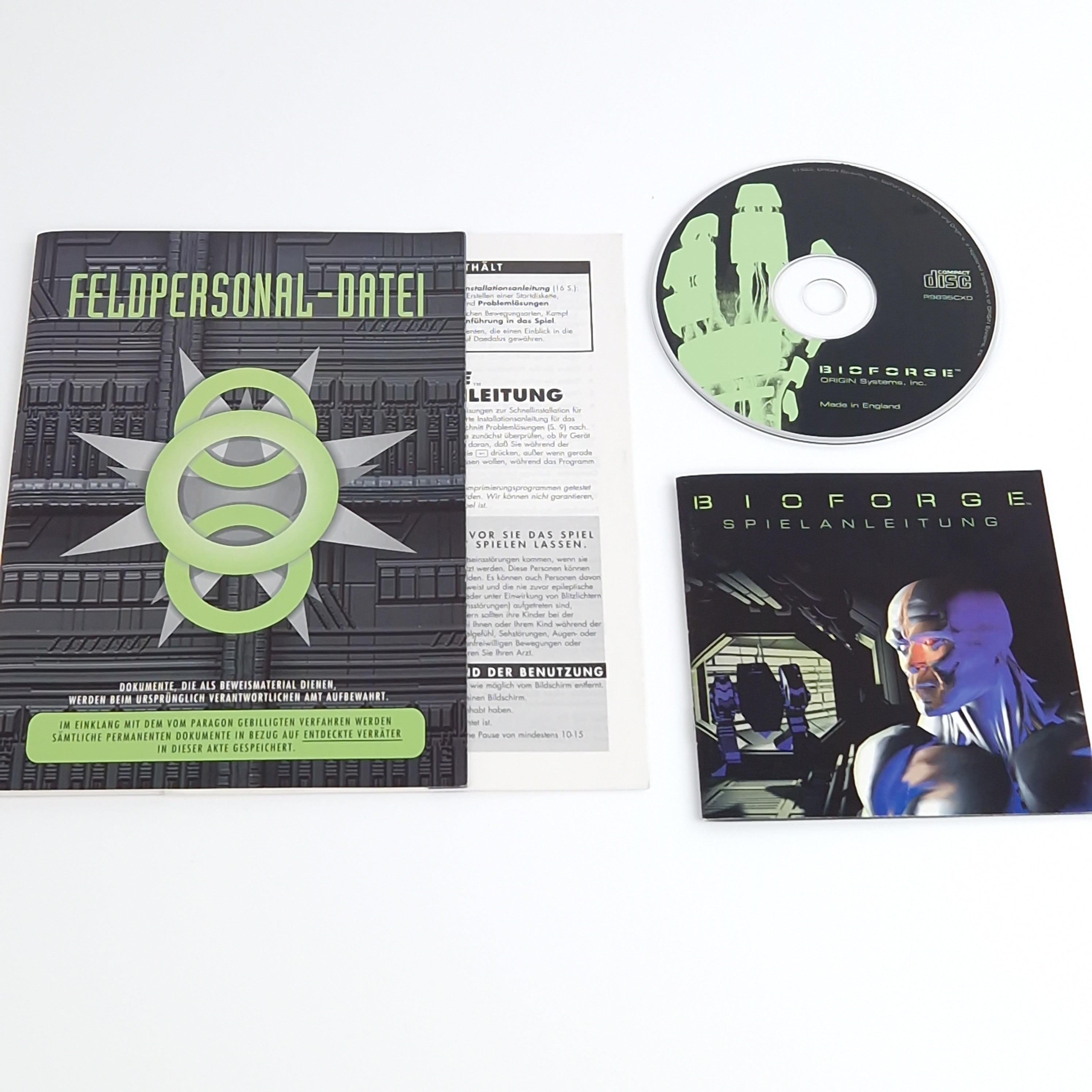 PC Spiel – Bioforge + Anleitungen (CD-ROM OVP PAL)