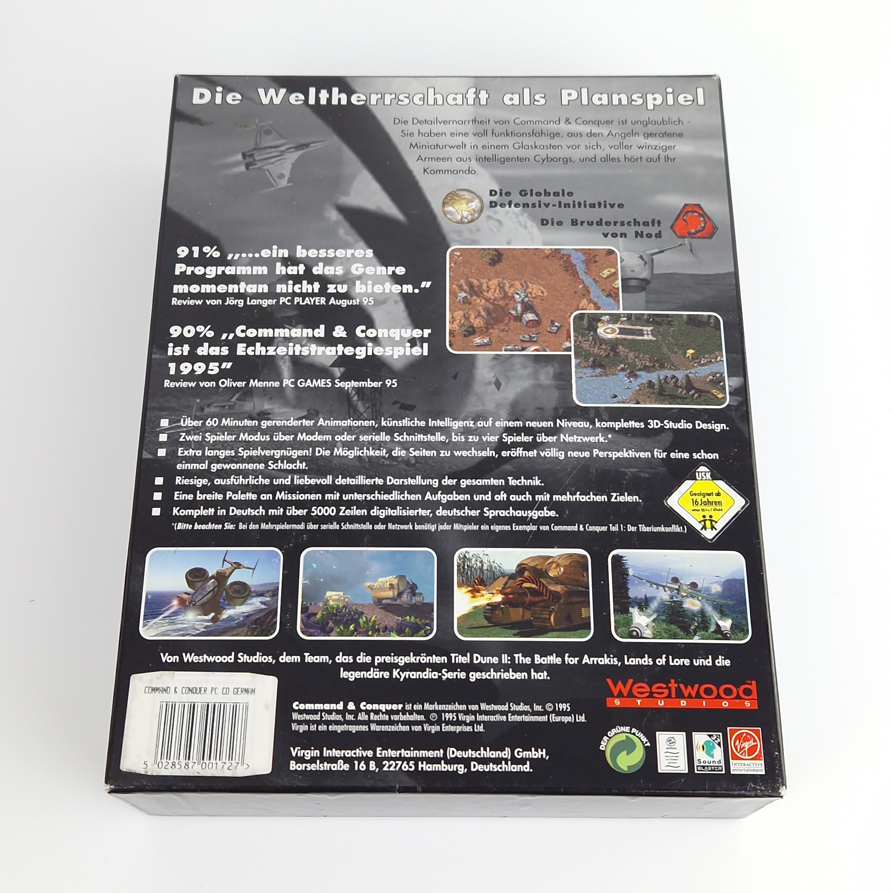 PC Spiel – Command & Conquer Teil 1 & 2 Big Box OVP PAL
