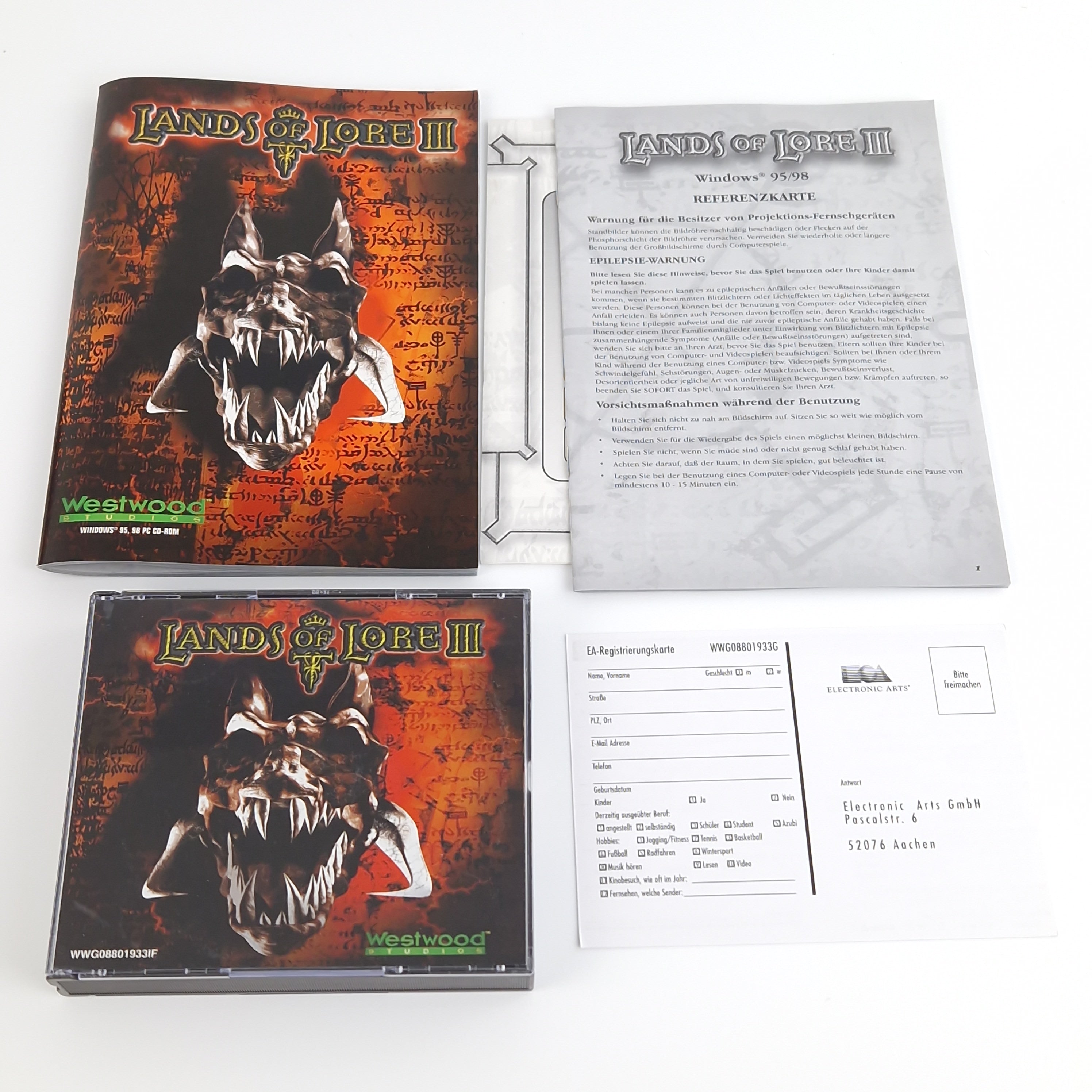 PC Spiel – Lands of Lore III Big Box OVP PAL