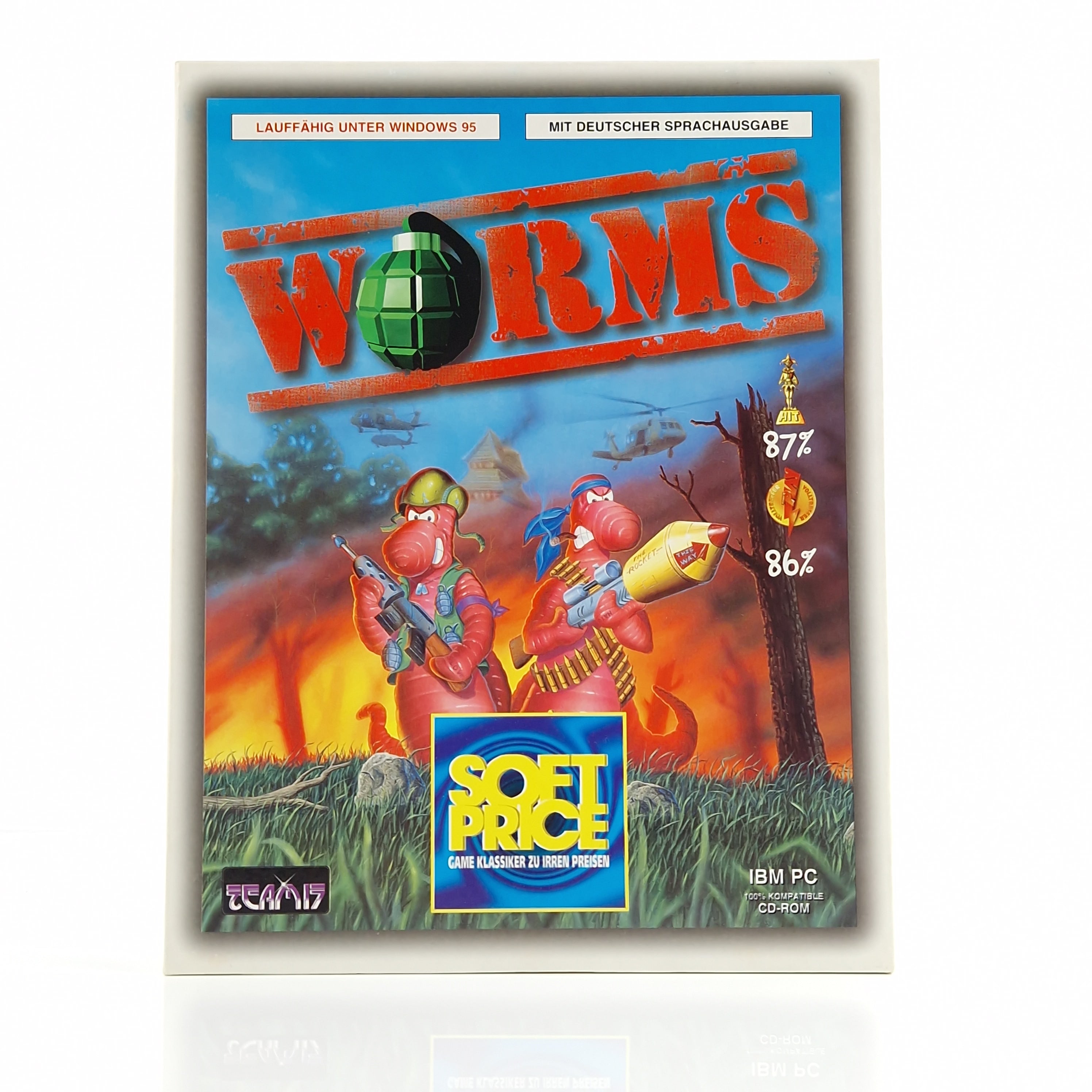 PC Spiel – Worms Big Box OVP Eurobox PAL
