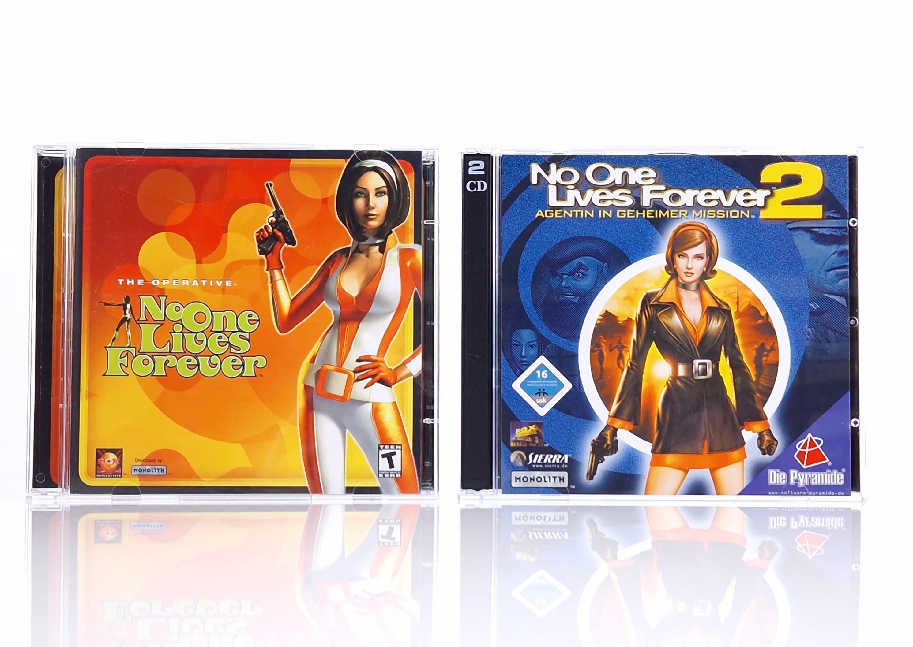 PC Spiel – Noone Lives Forever Teil 1 & 2 Jewel Case OVP PAL