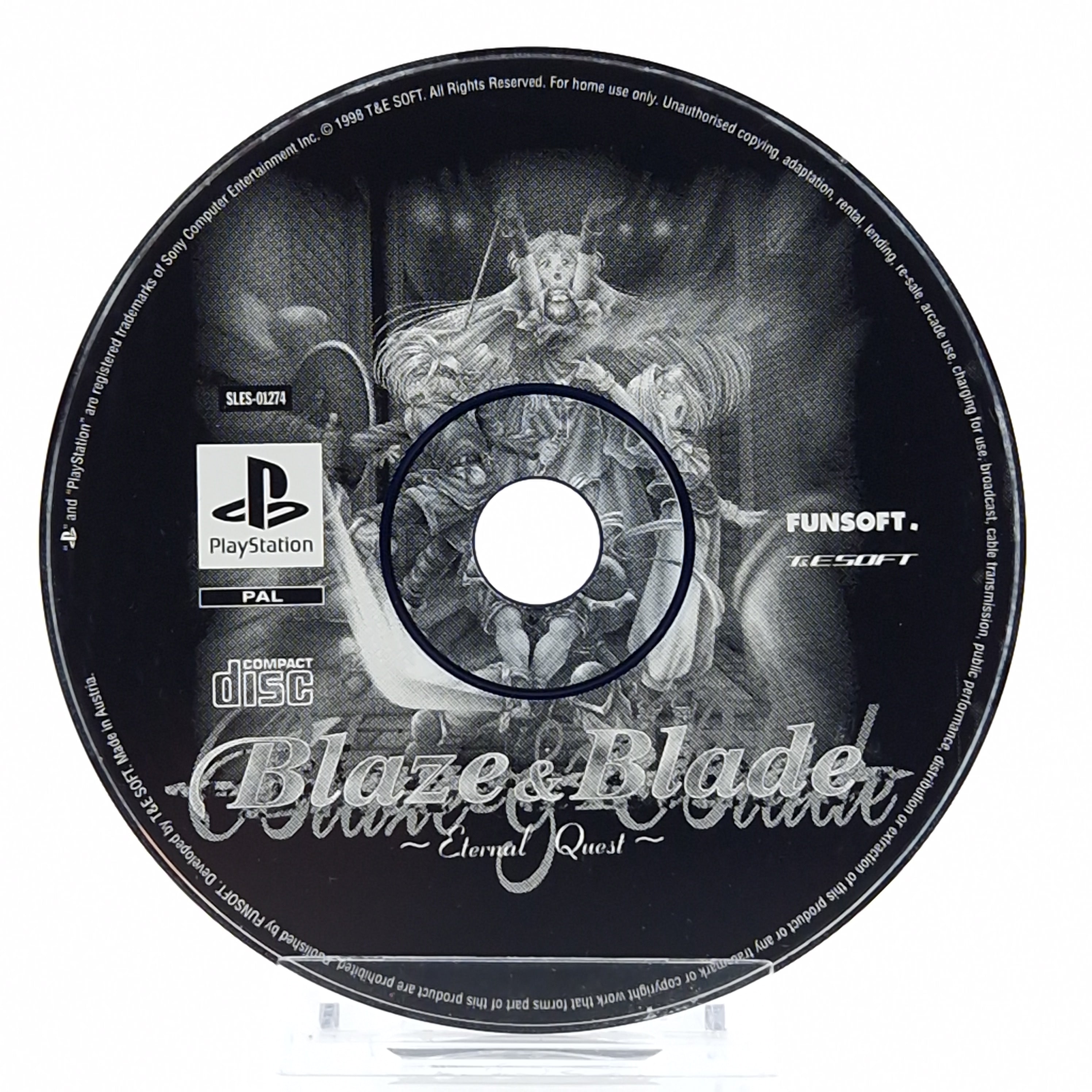 PlayStation 1 Spiel – Blade Eternal Quest (lose PAL)