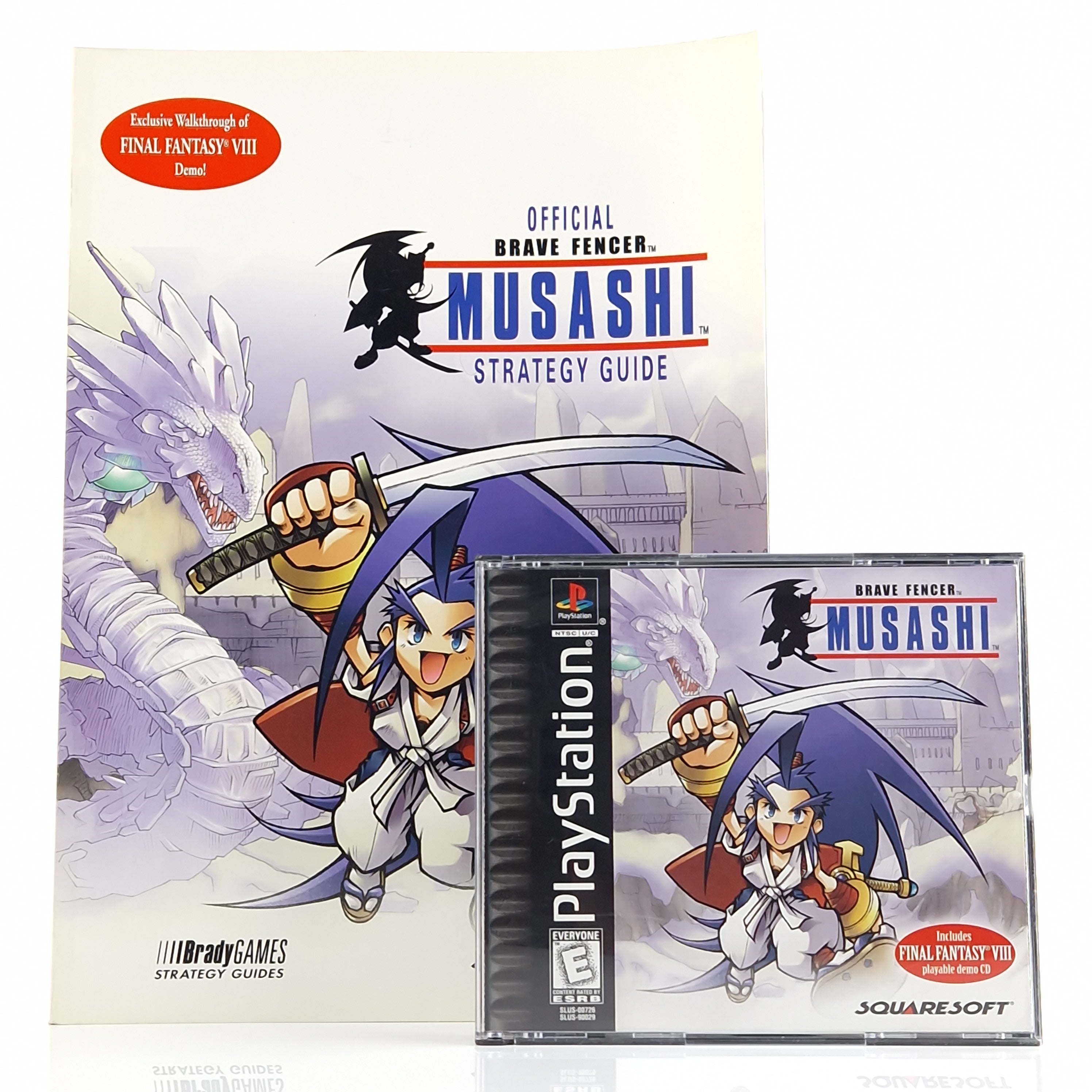 Playstation 1 Spiel – Brave Fencer Musashi + Guide (OVP)