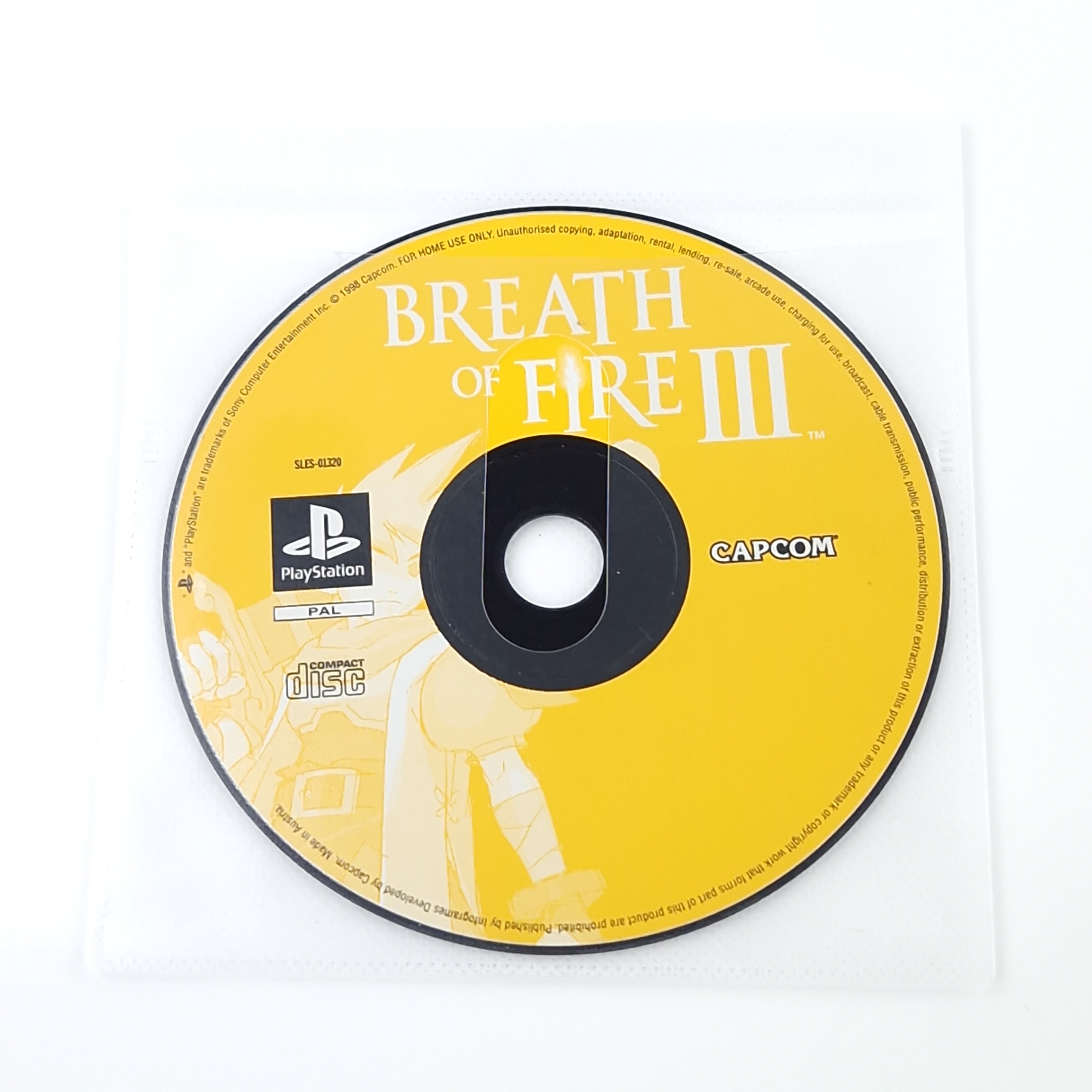 PlayStation 1 Spiel – Breath of Fire III (Lose PAL)