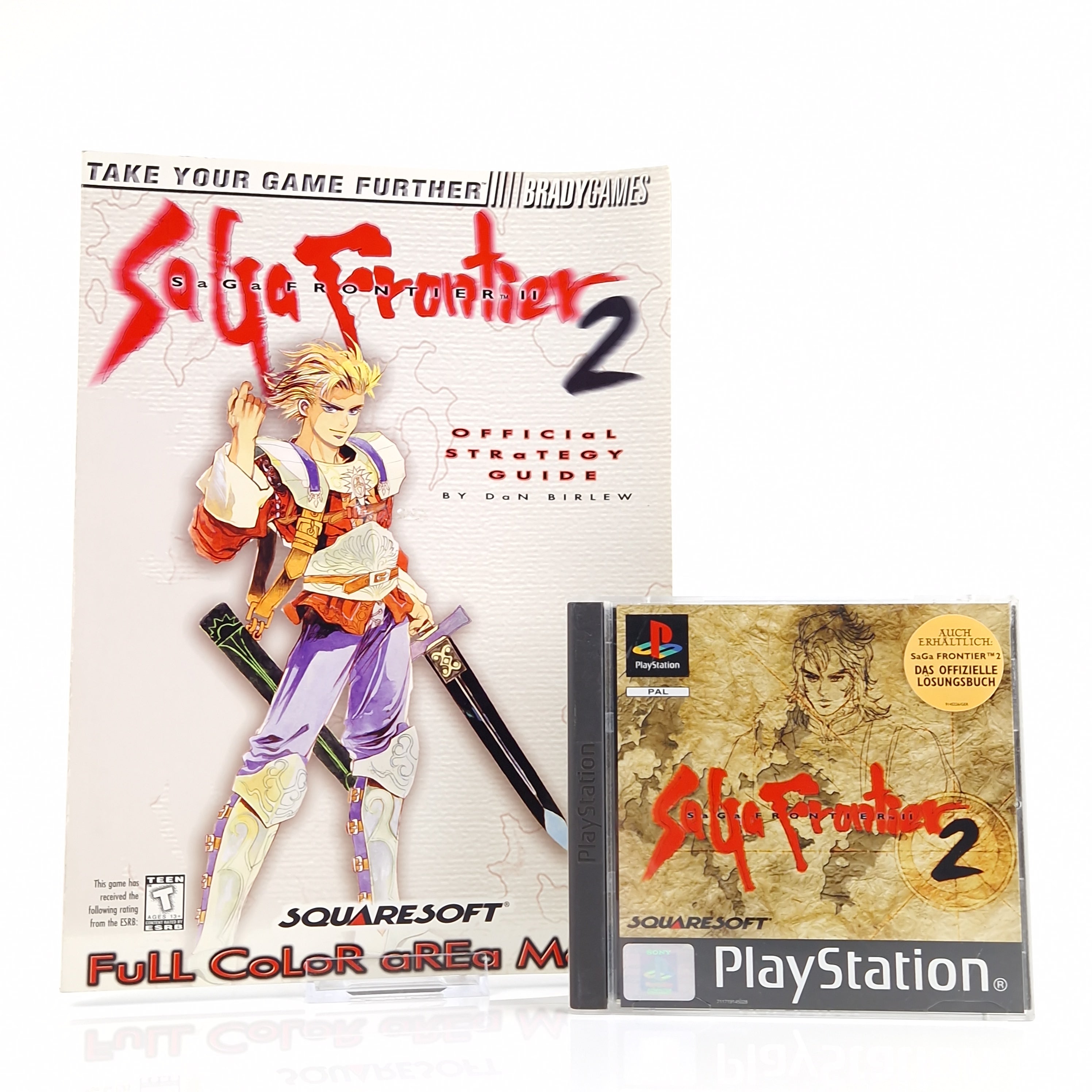 Playstation 1 Spiel – Saga Frontier 2 mit Strategy Guide OVP