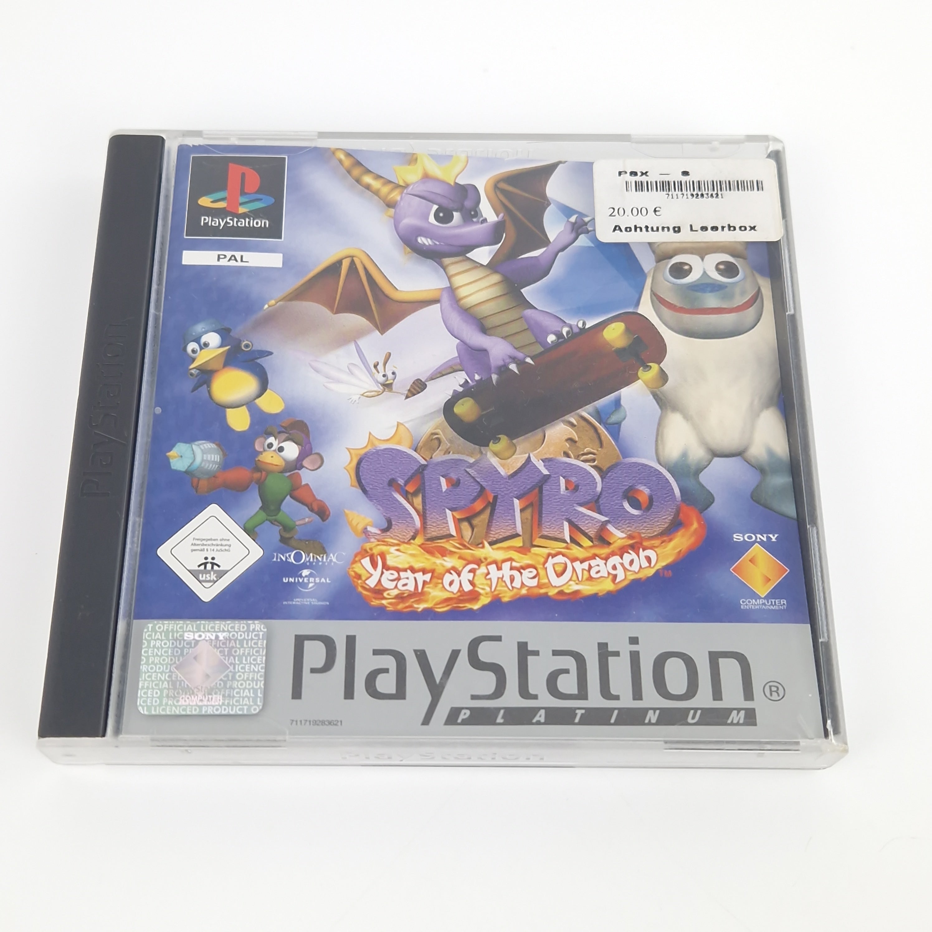 Playstation 1 Spiel – Spyro Year of the Dragon (PAL OVP)