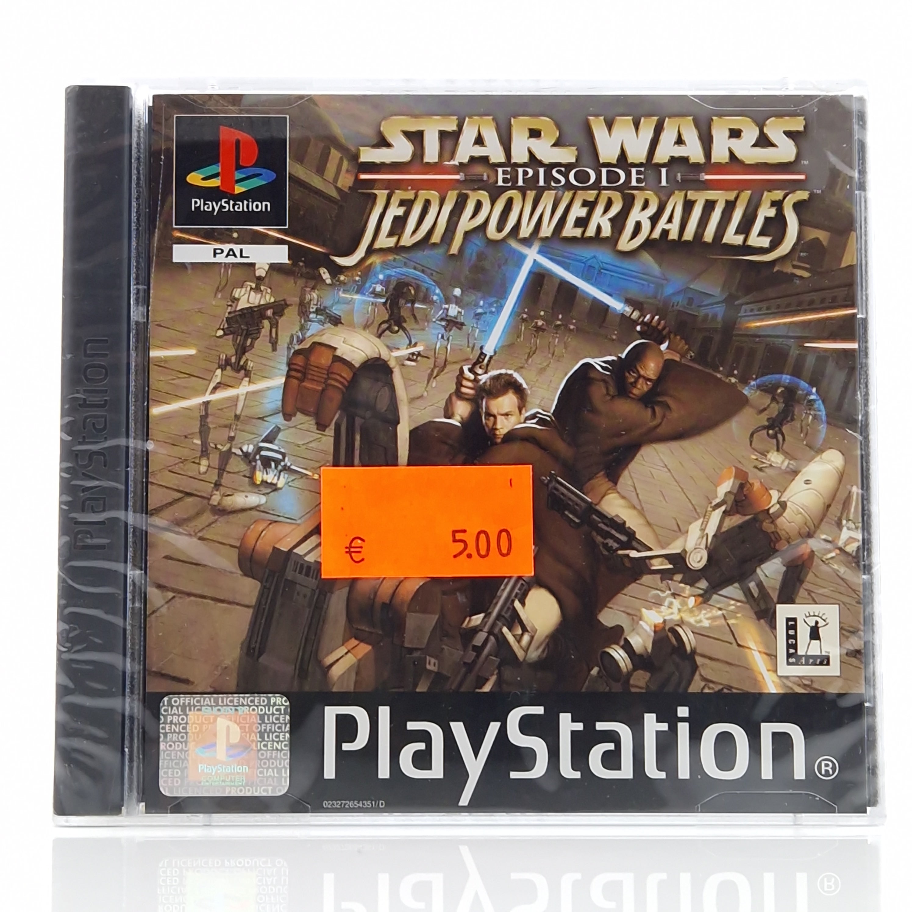 PlayStation 1 Spiel – Star Wars Jedi Power Battles (OVP)