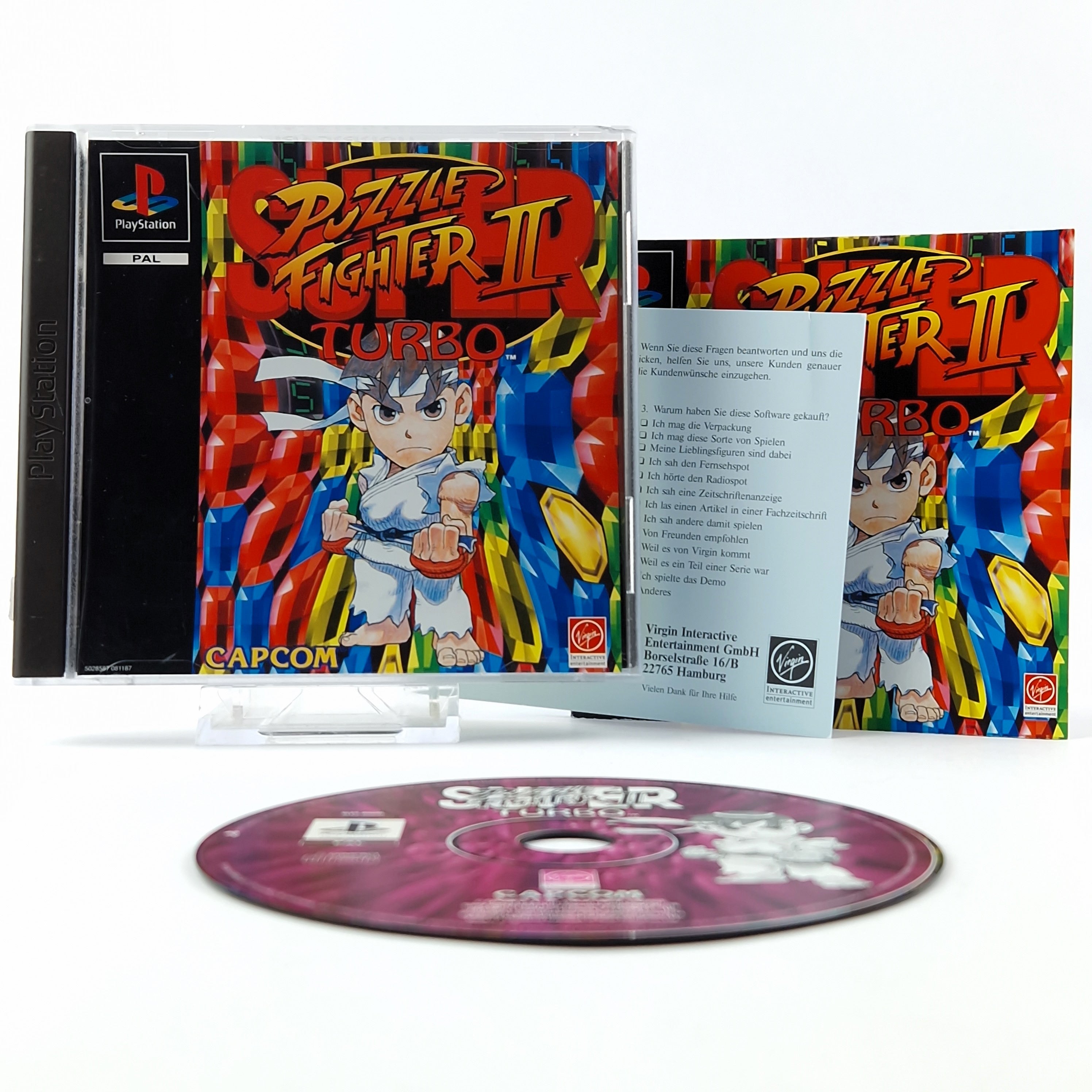 Playstation 1 Spiel – Super Puzzle Fighter II Turbo OVP