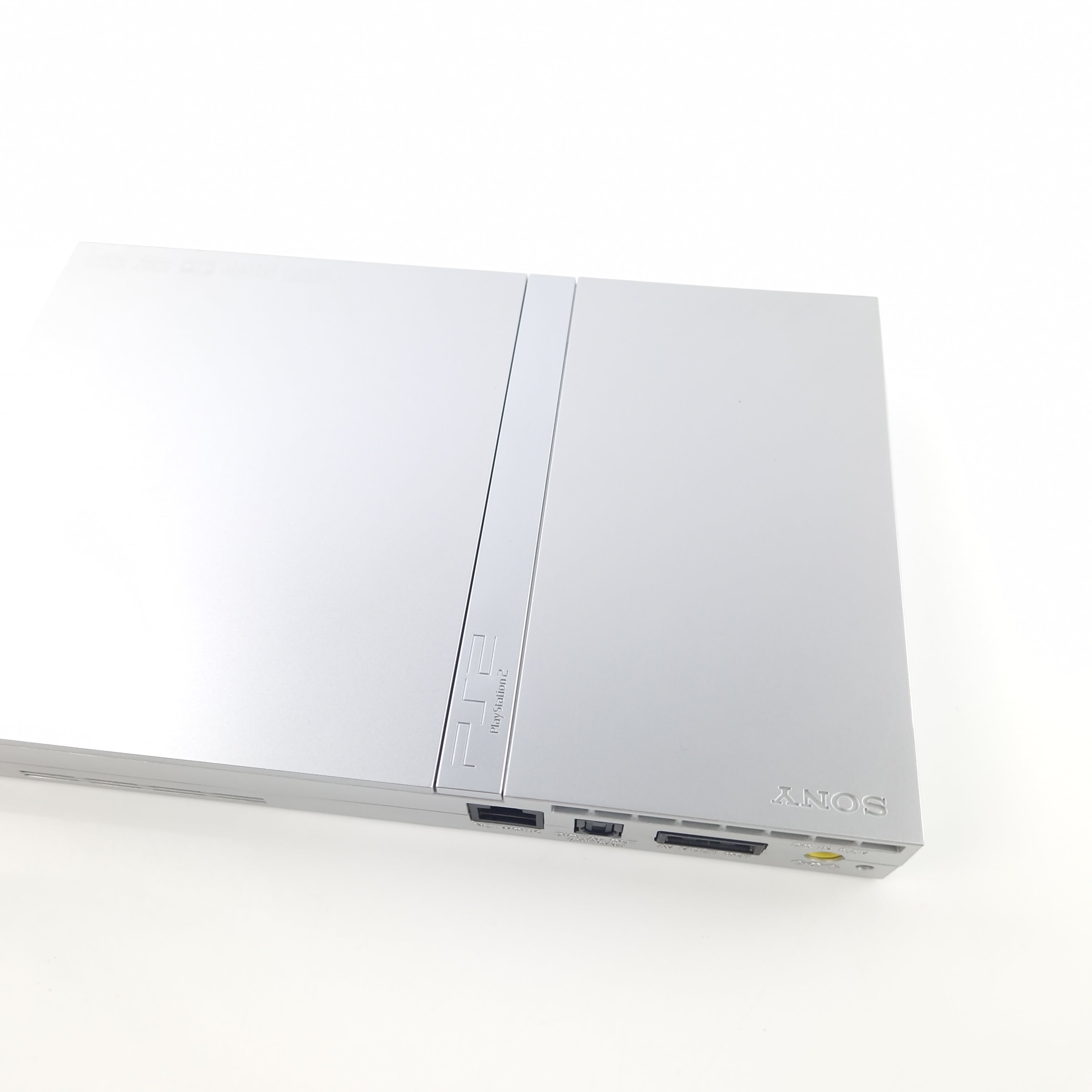 Playstation 2 Konsole Sony PS2 Slim Silber OVP PAL