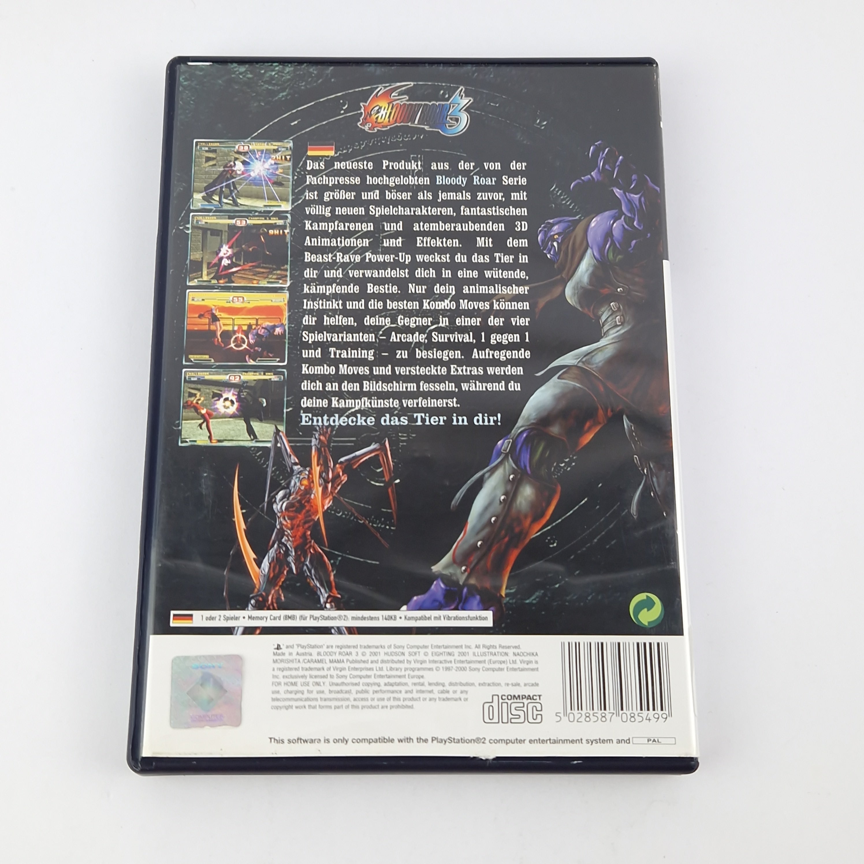 Playstation 2 Spiel – Blood Roar 3 mit 3D Cover (PS2)