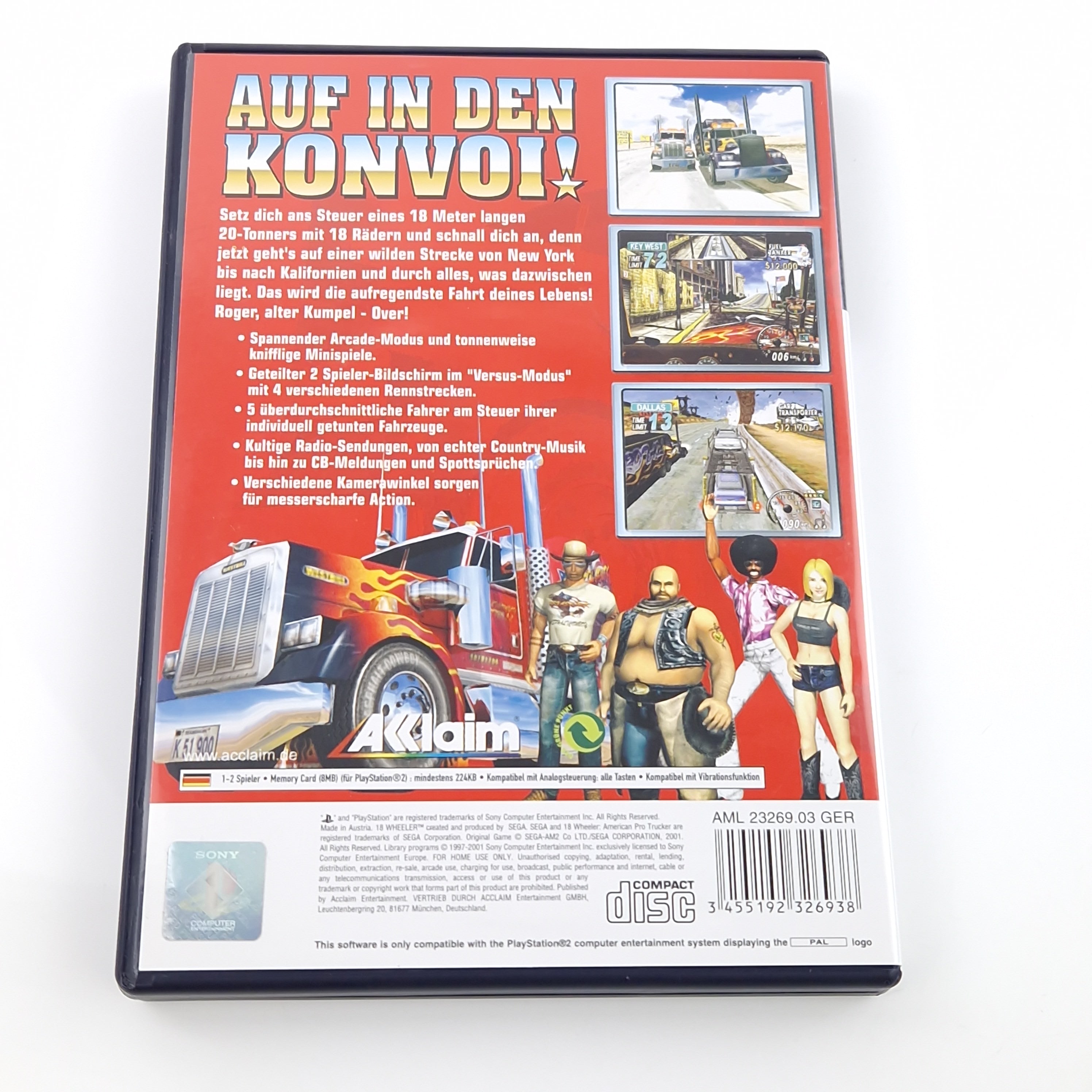PlayStation 2 Spiel – Eighteen Wheeler 18 (PS2 PAL OVP)