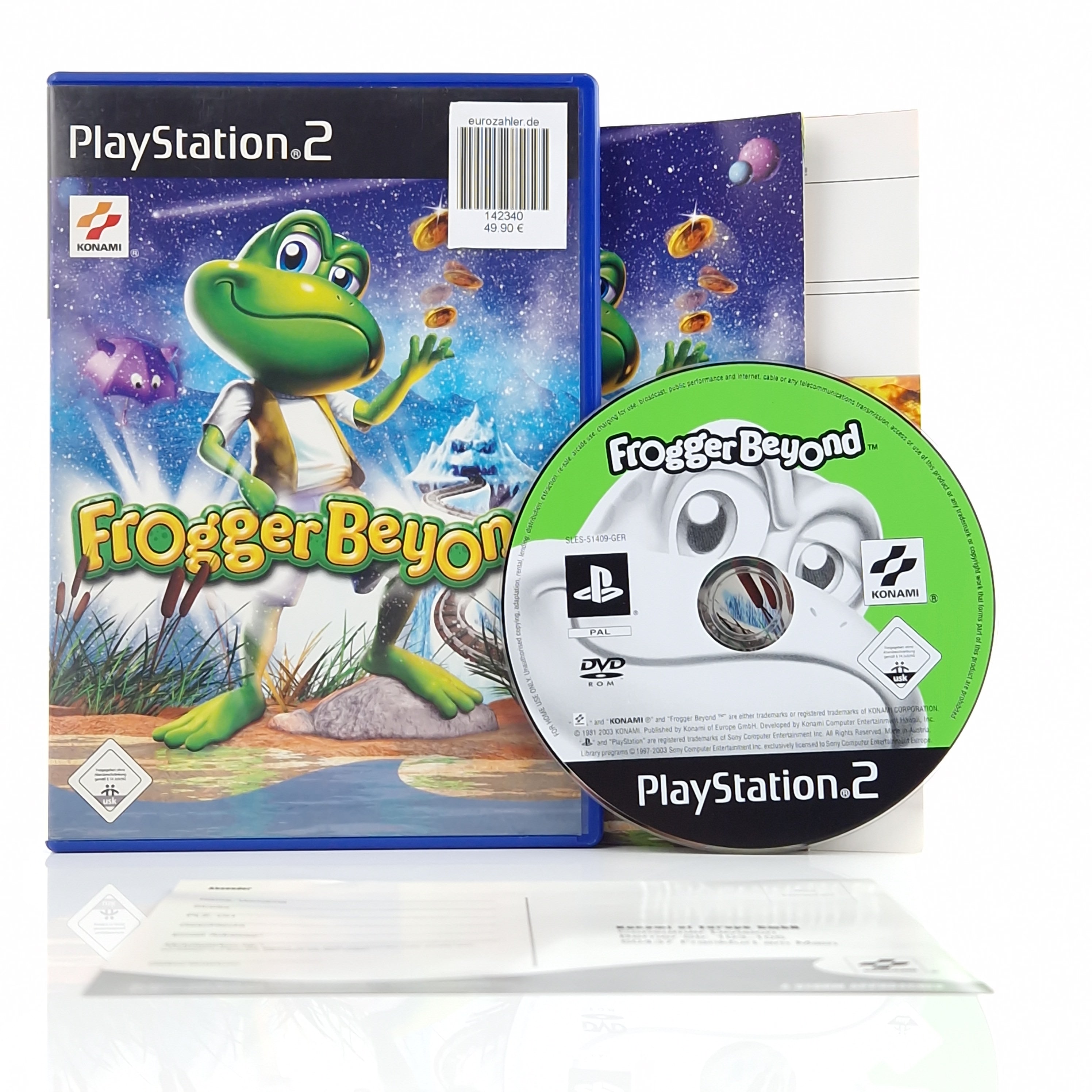 Playstation 2 Spiel – Frogger Beyond OVP PAL CIB