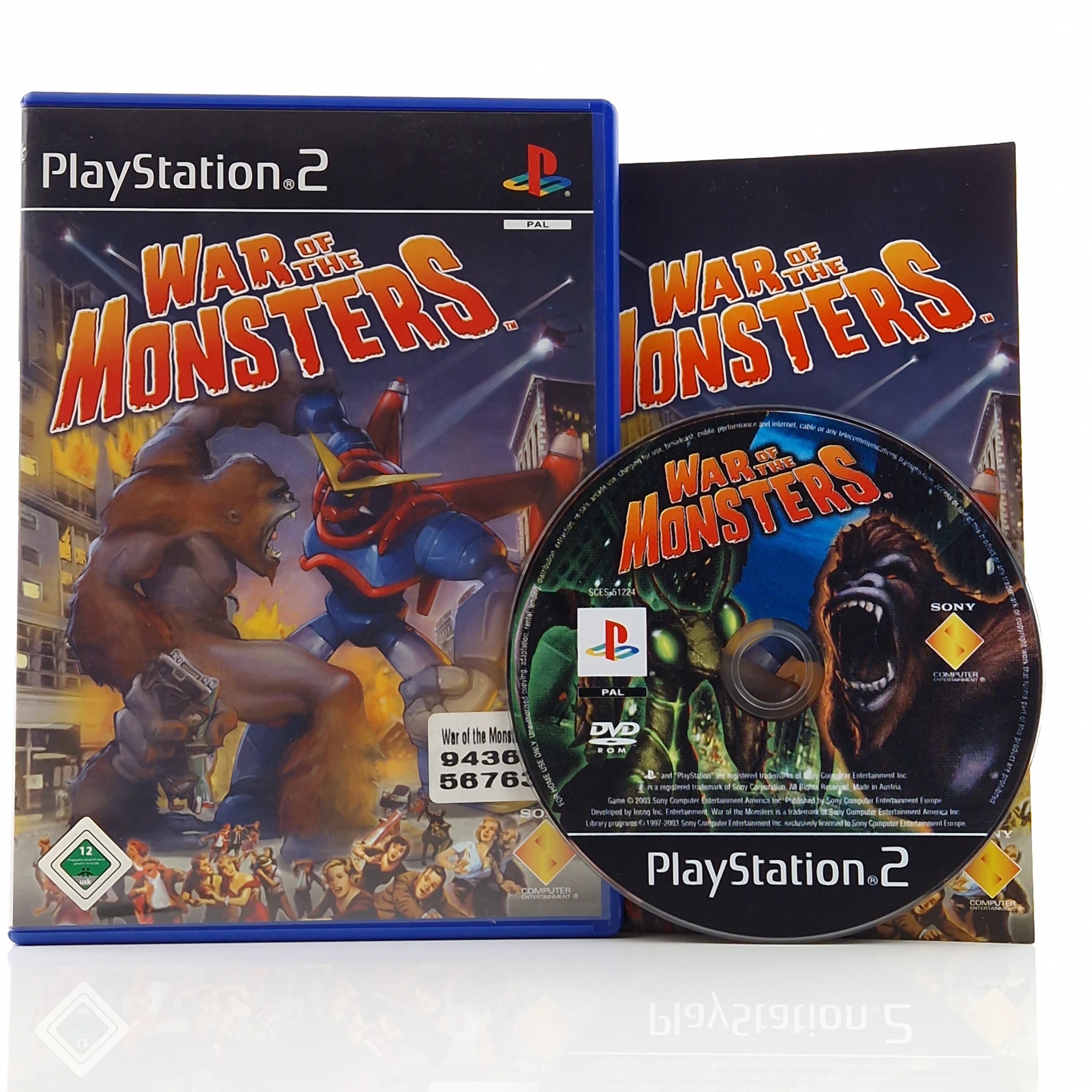 Playstation 2 Spiel – War of the Monsters (PS2 PAL OVP)