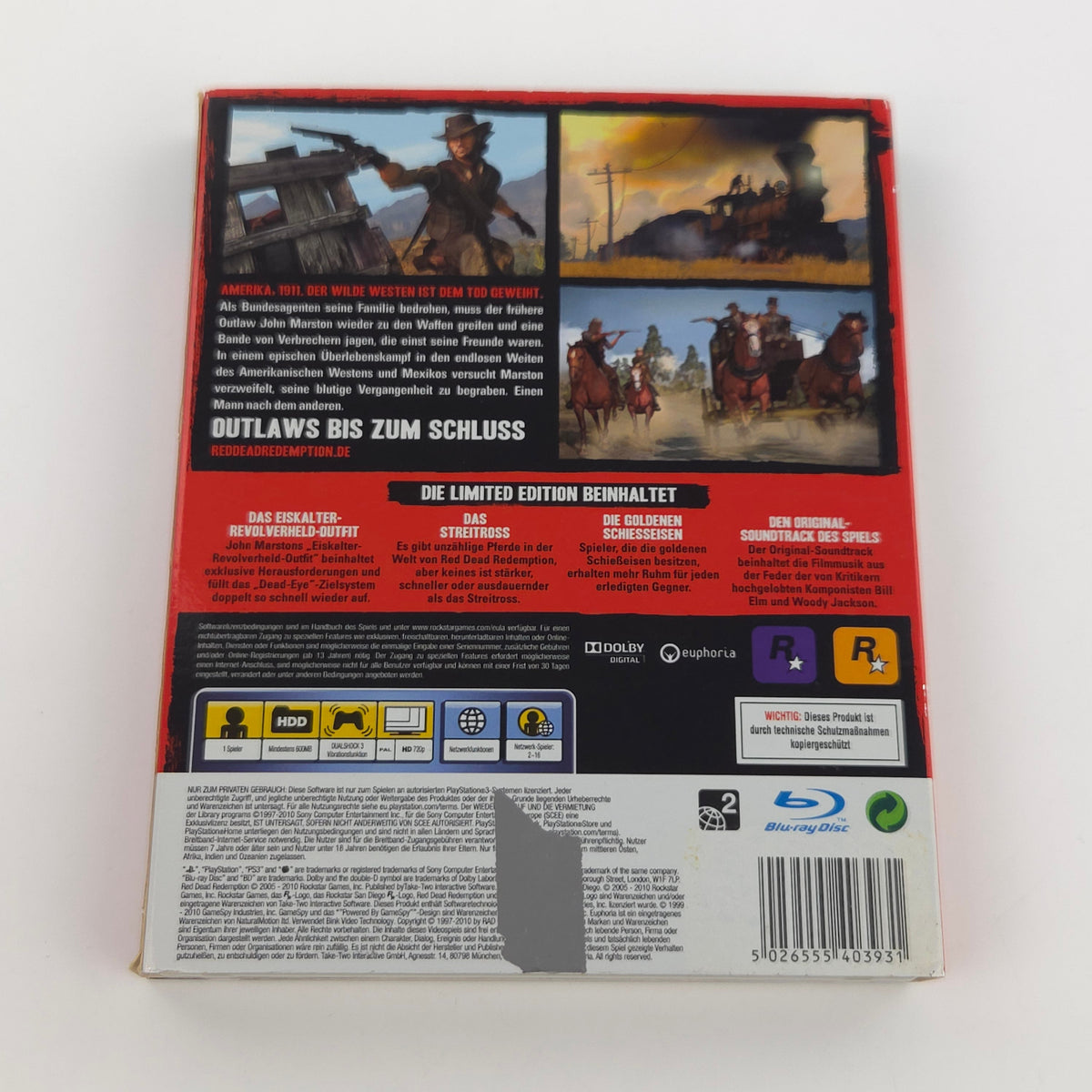 PlayStation 3 Spiel Red Dead Redemption Limited OVP