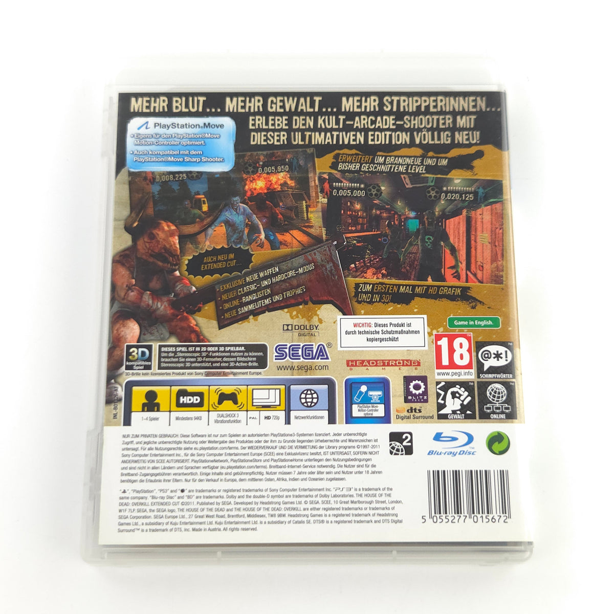 PlayStation 3 Spiel The House of the Dead Overkill USK18
