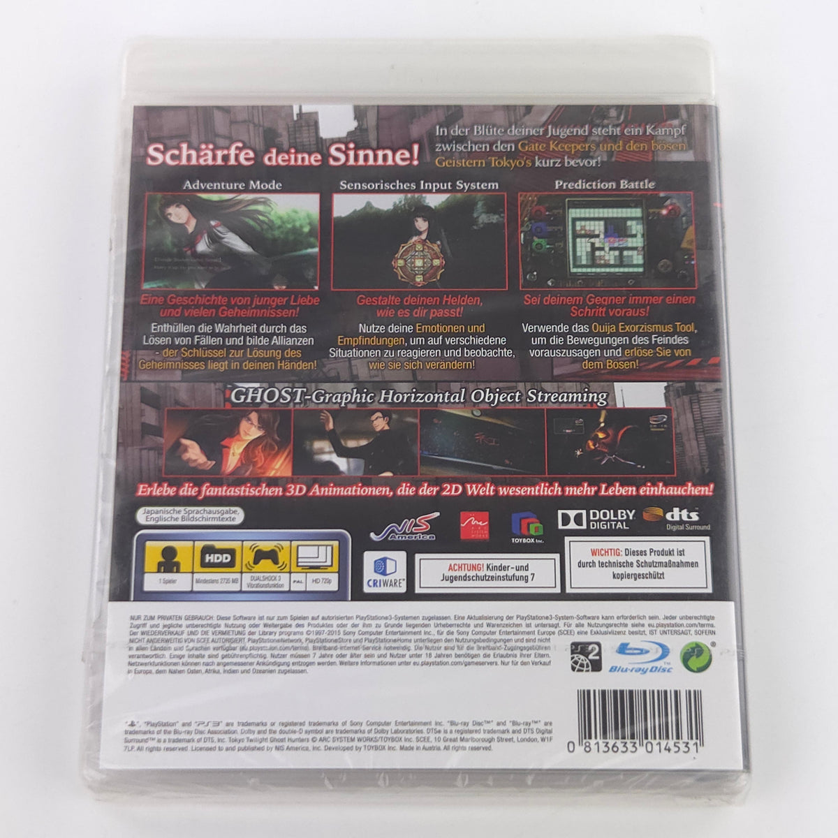 PlayStation 3 Spiel Tokyo Twilight Ghost Hunters Neu OVP