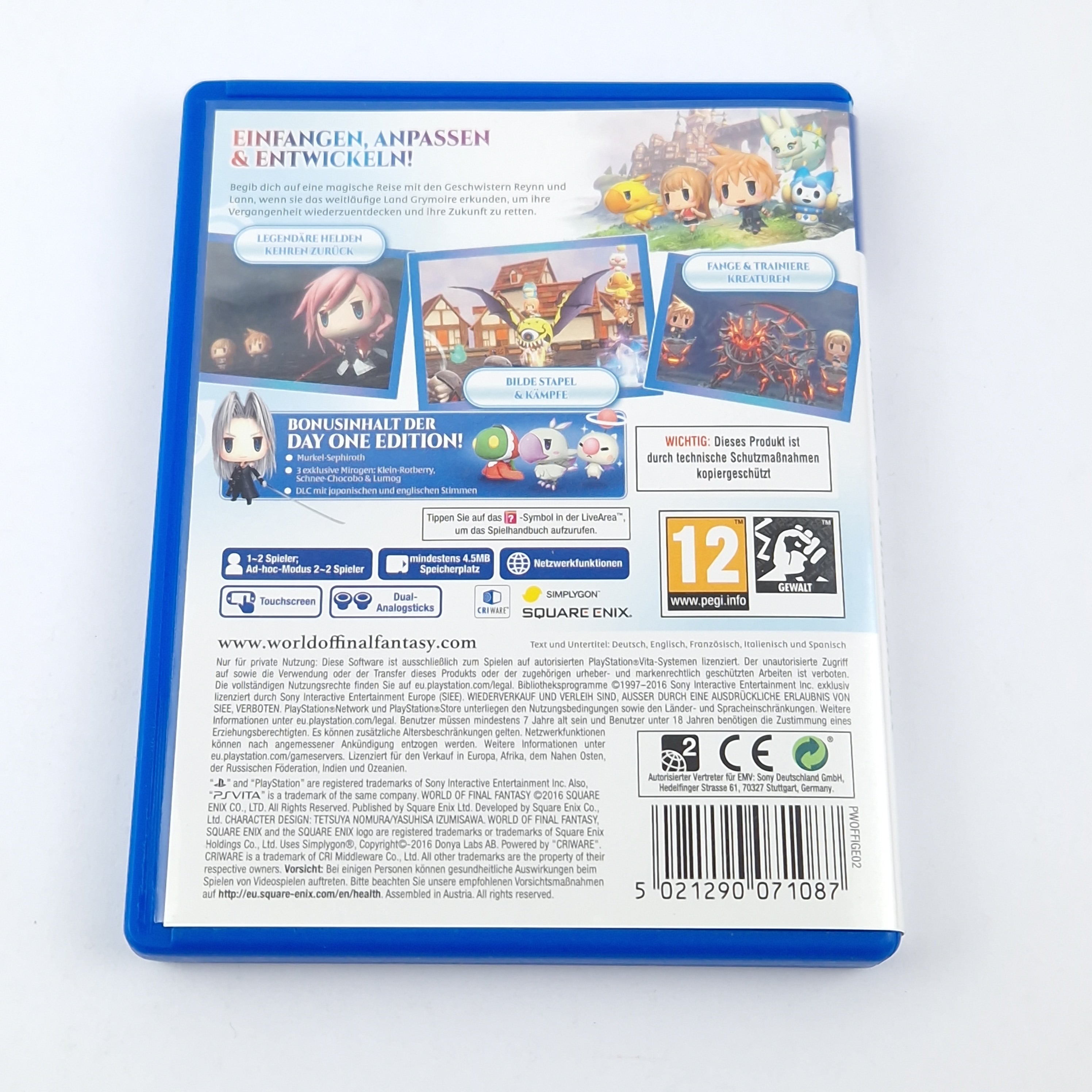 Playstation Vita Spiel – World of Final Fantasy OVP PAL