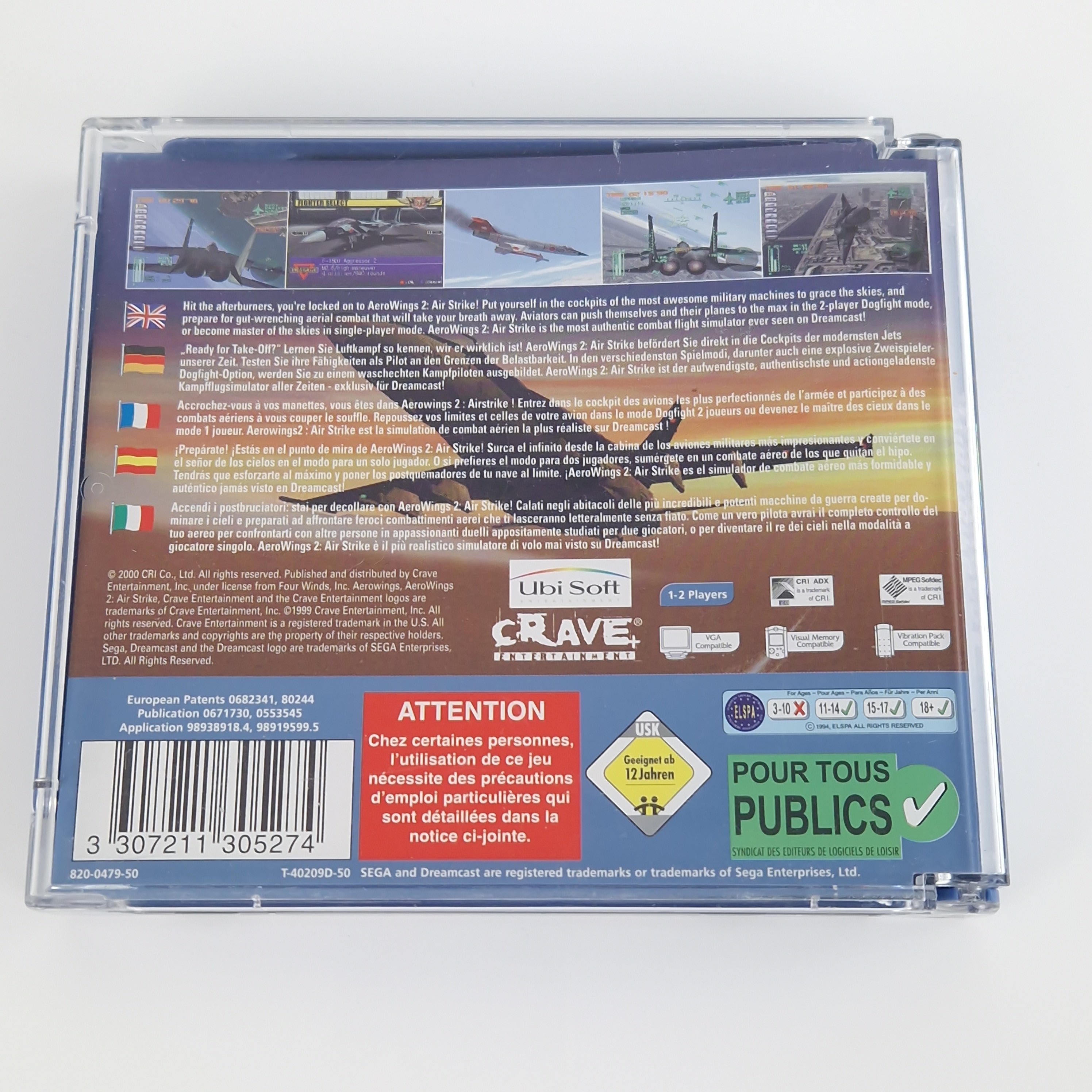Sega Dreamcast Spiel – Aerowings 2 Airstrike PAL OVP