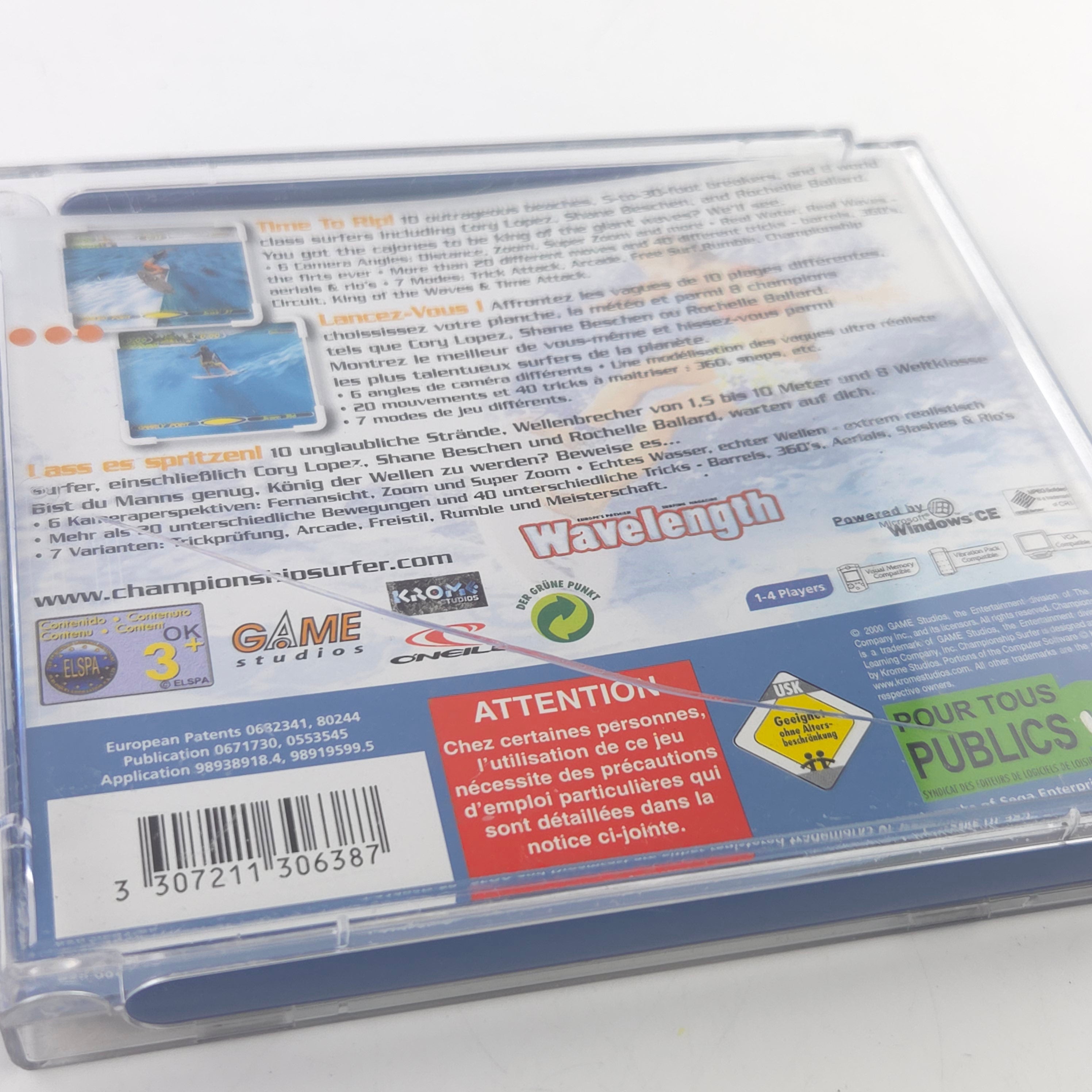 Sega Dreamcast Spiel Championship Surfer DC PAL OVP