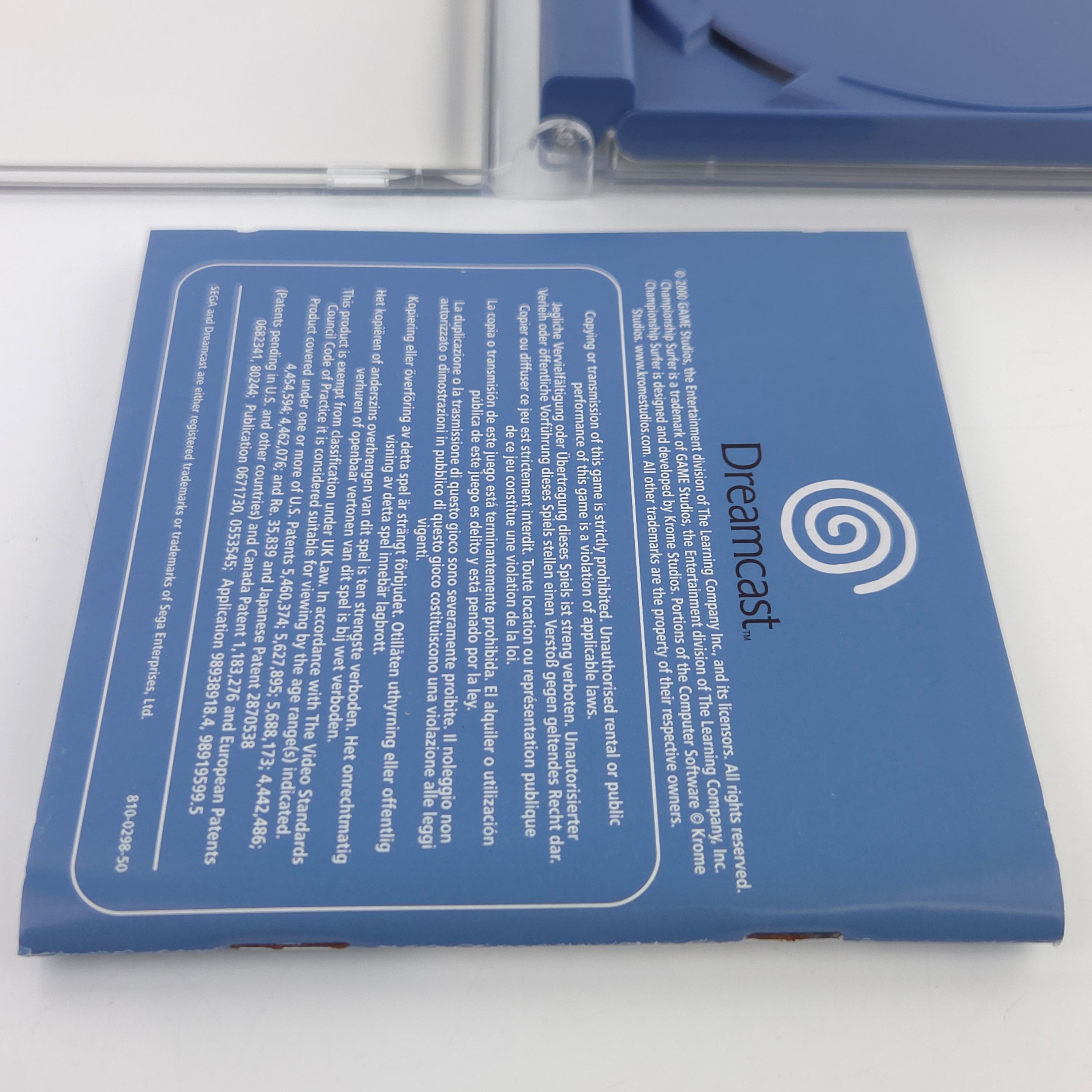 Sega Dreamcast Spiel Championship Surfer DC OVP PAL EUR