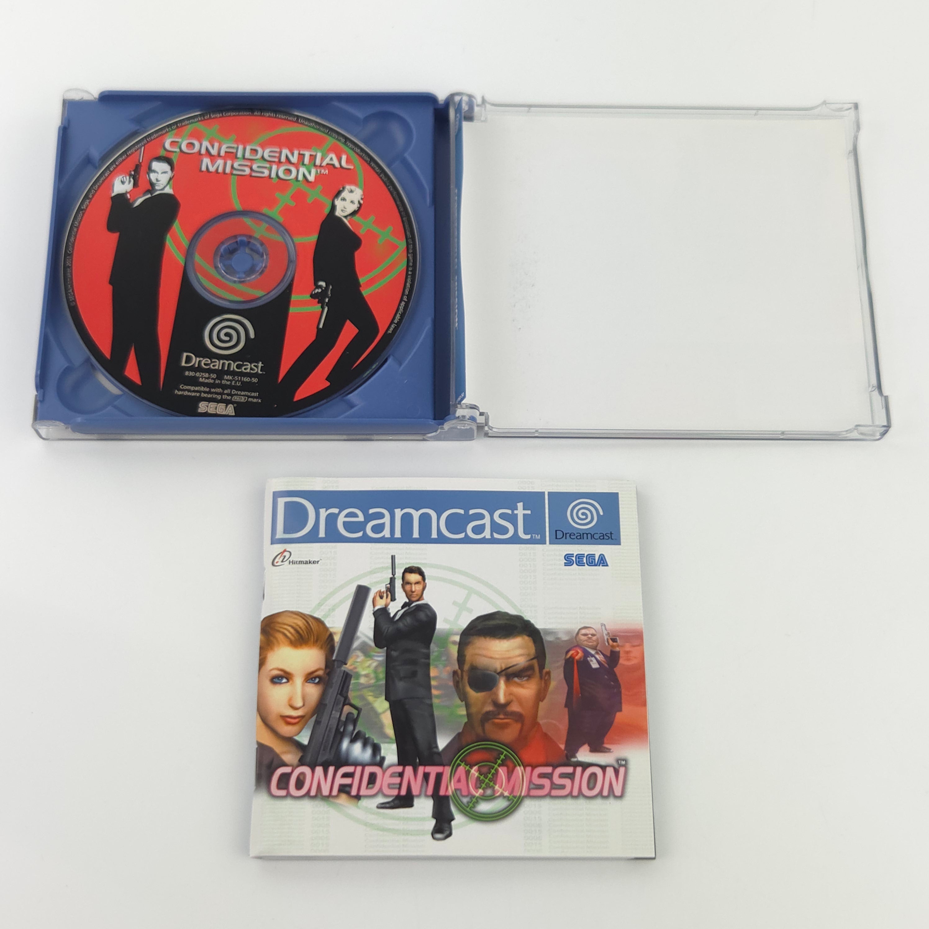 Sega Dreamcast Spiel Confidential Mission OVP USK18