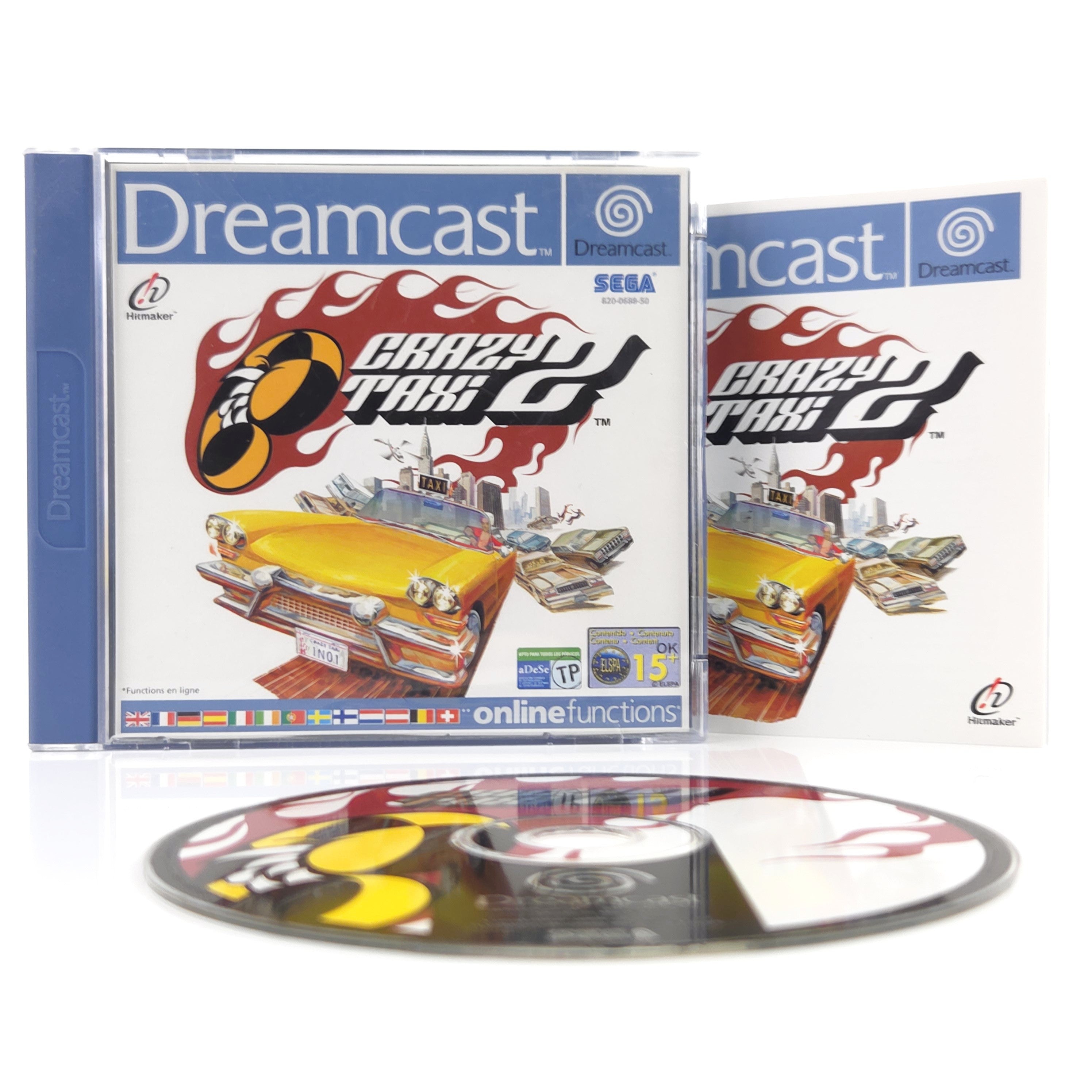 Sega Dreamcast Spiel Crazy Taxi 2 DC OVP PAL CIB EUR