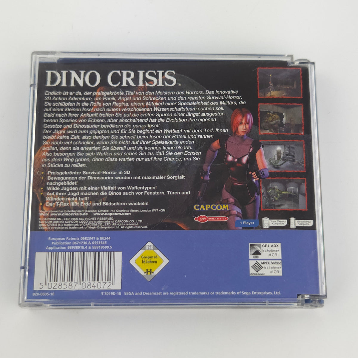 Sega Dreamcast Spiel Dino Crisis OVP DE