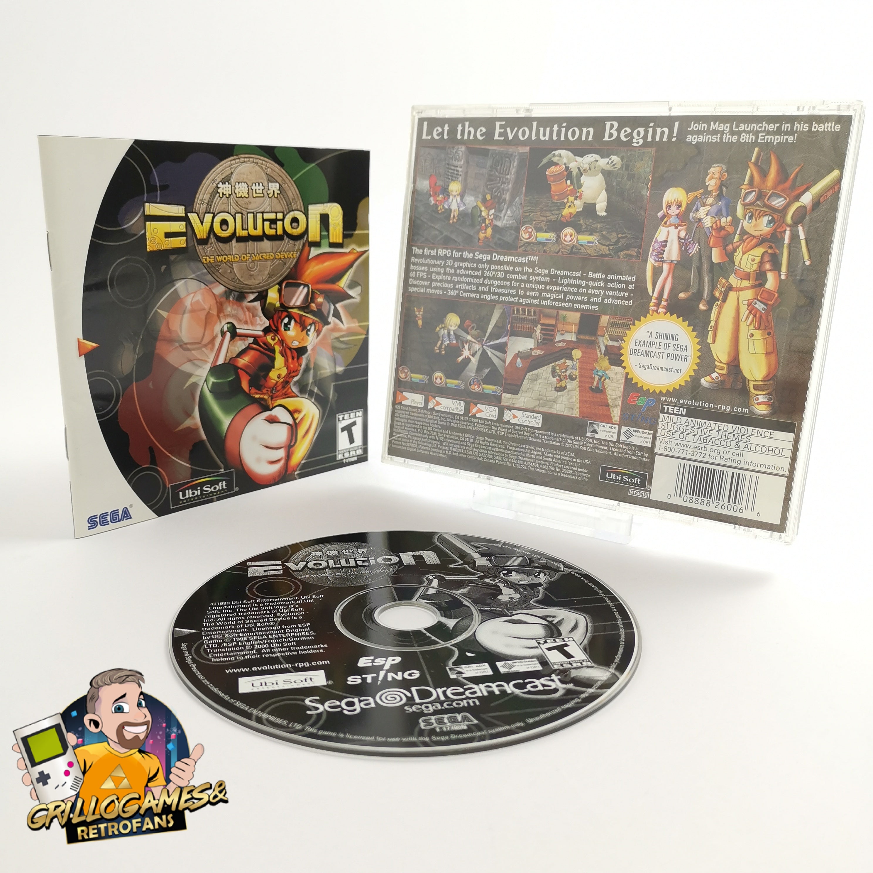 Sega Dreamcast Spiel – Evolution the World OVP NTSC USA